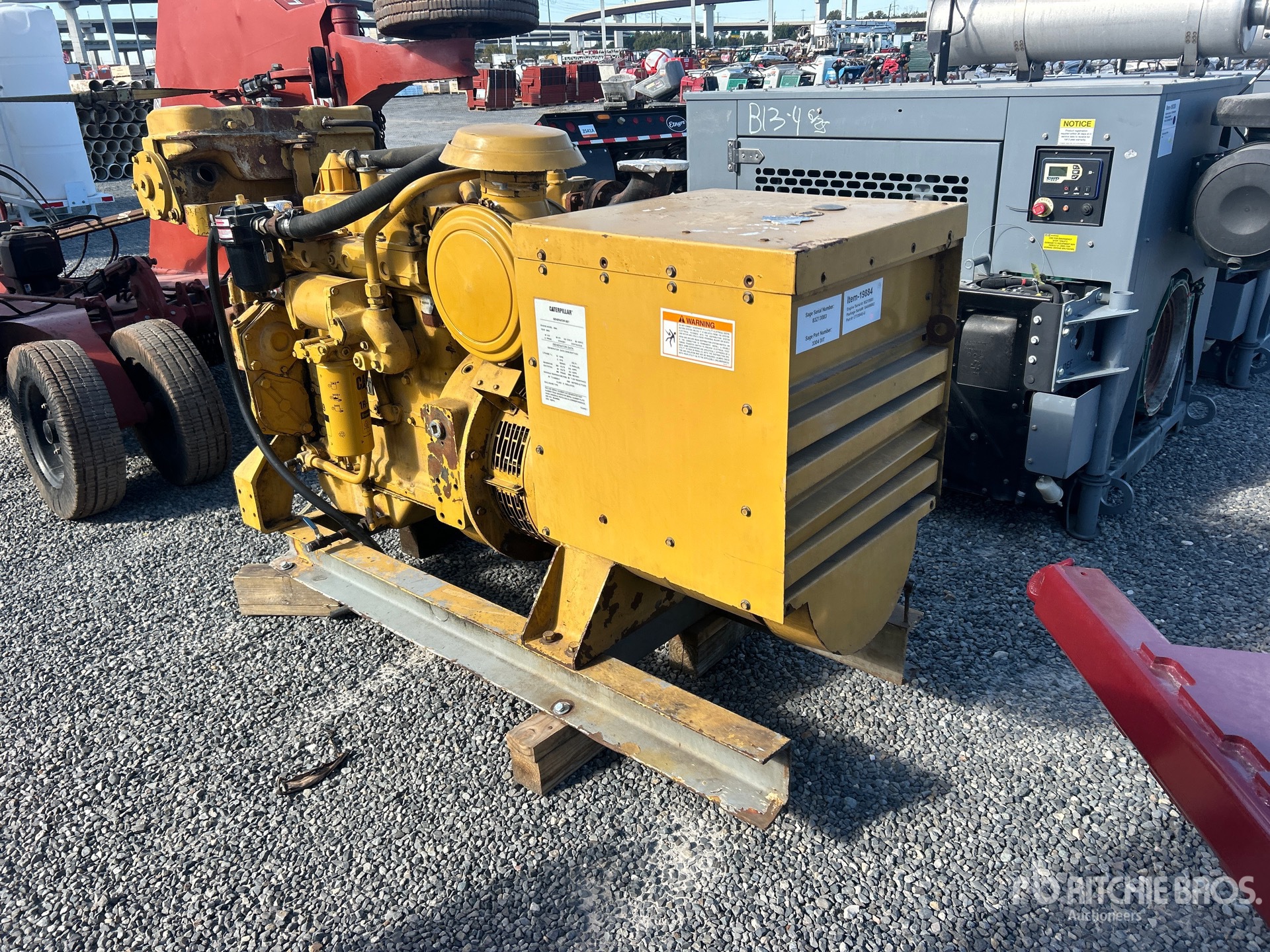 2003 Caterpillar 81 KVA SKID-MOUNTED