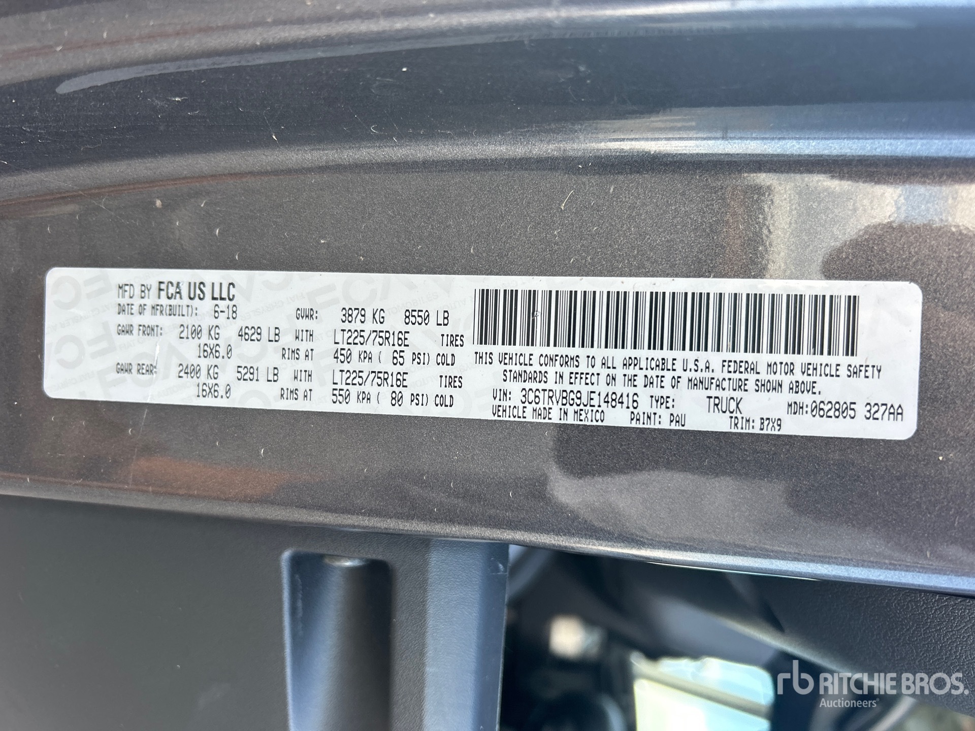2018 Ram PROMASTER 1500