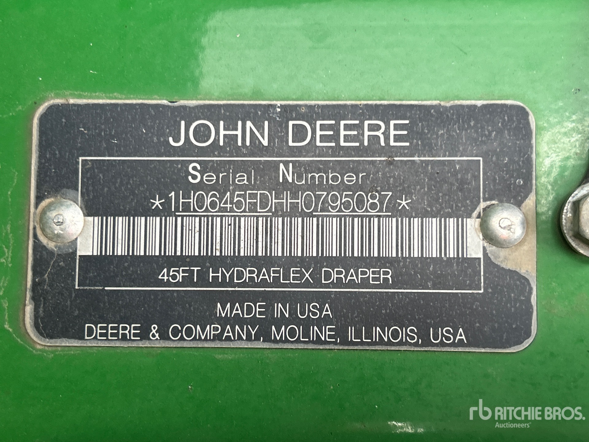 2017 John Deere 645FD