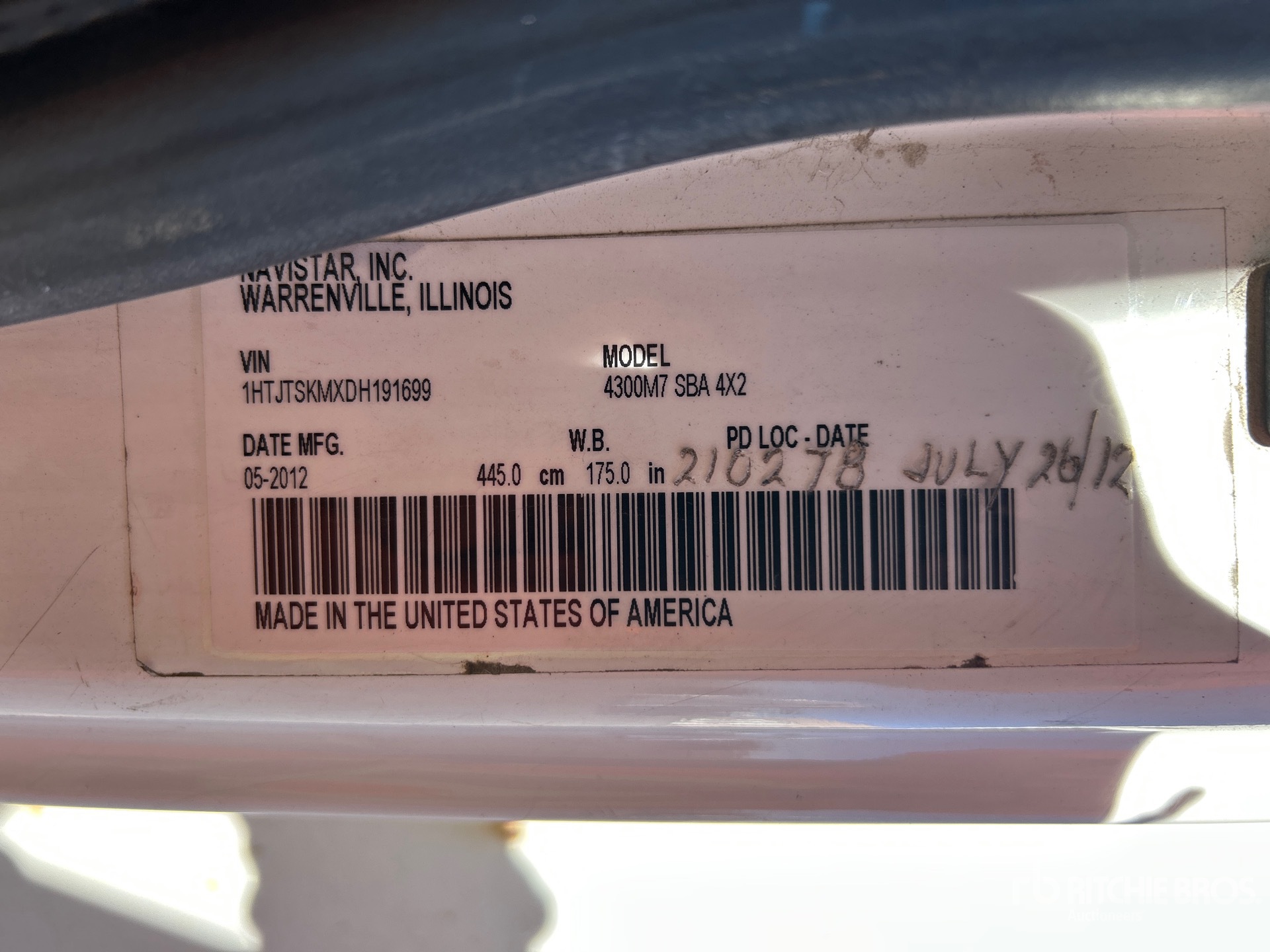 2013 International 4300M7 SBA
