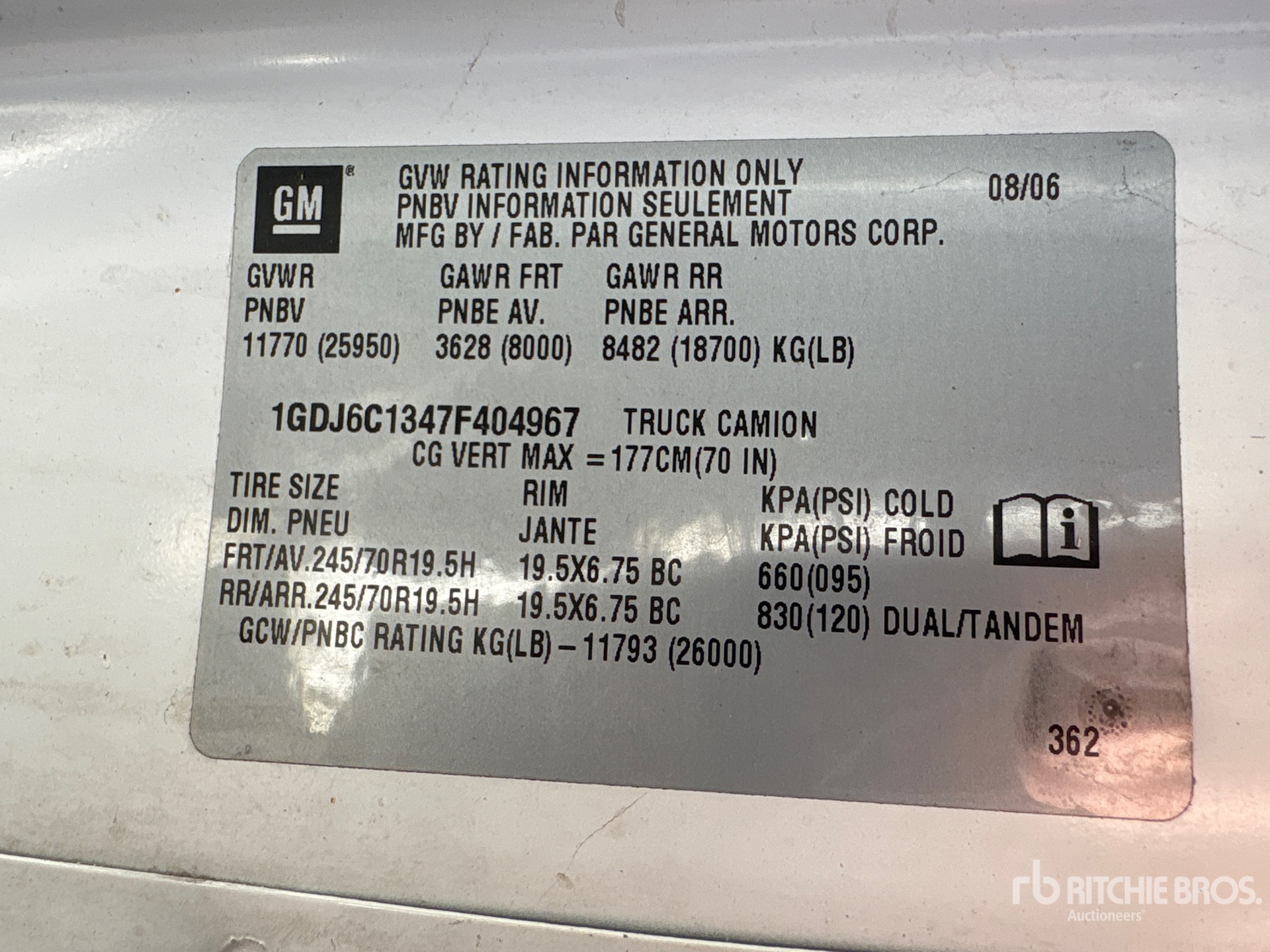 2007 GMC C6500