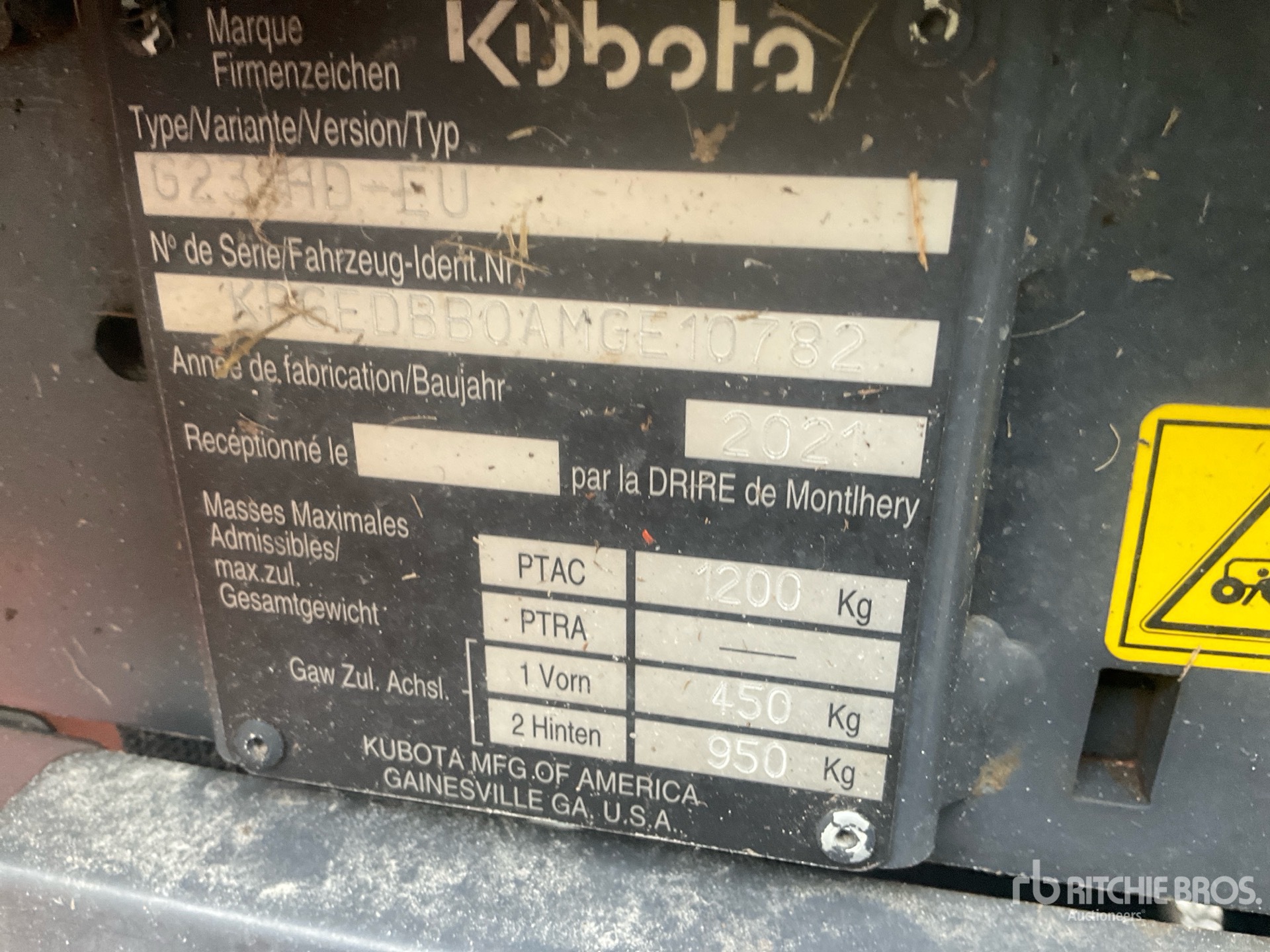 2021 Kubota G231