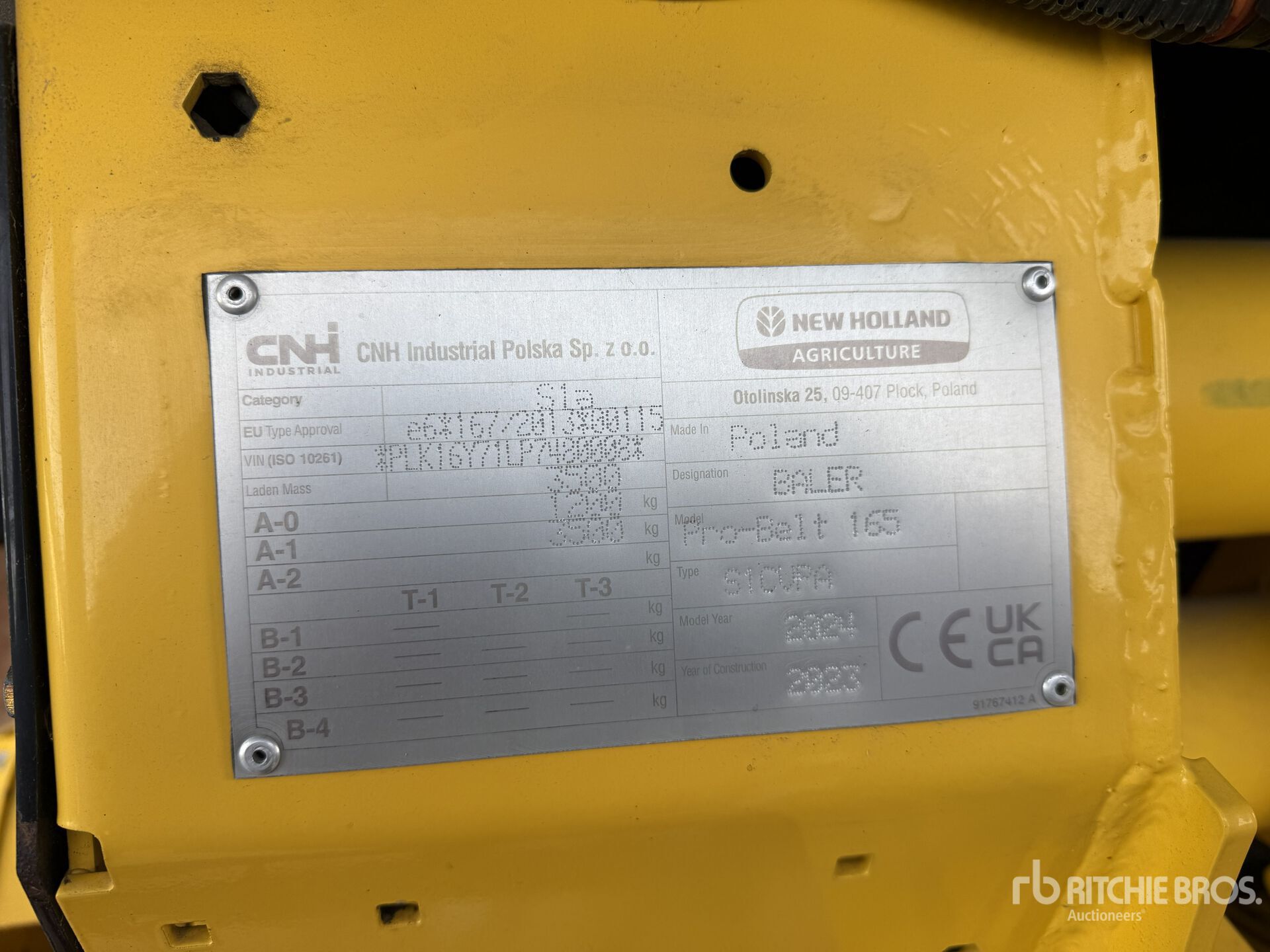 2023 New Holland PRO BELT 165