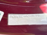 General Appearance with Motor Vehicle Safety Standards Label