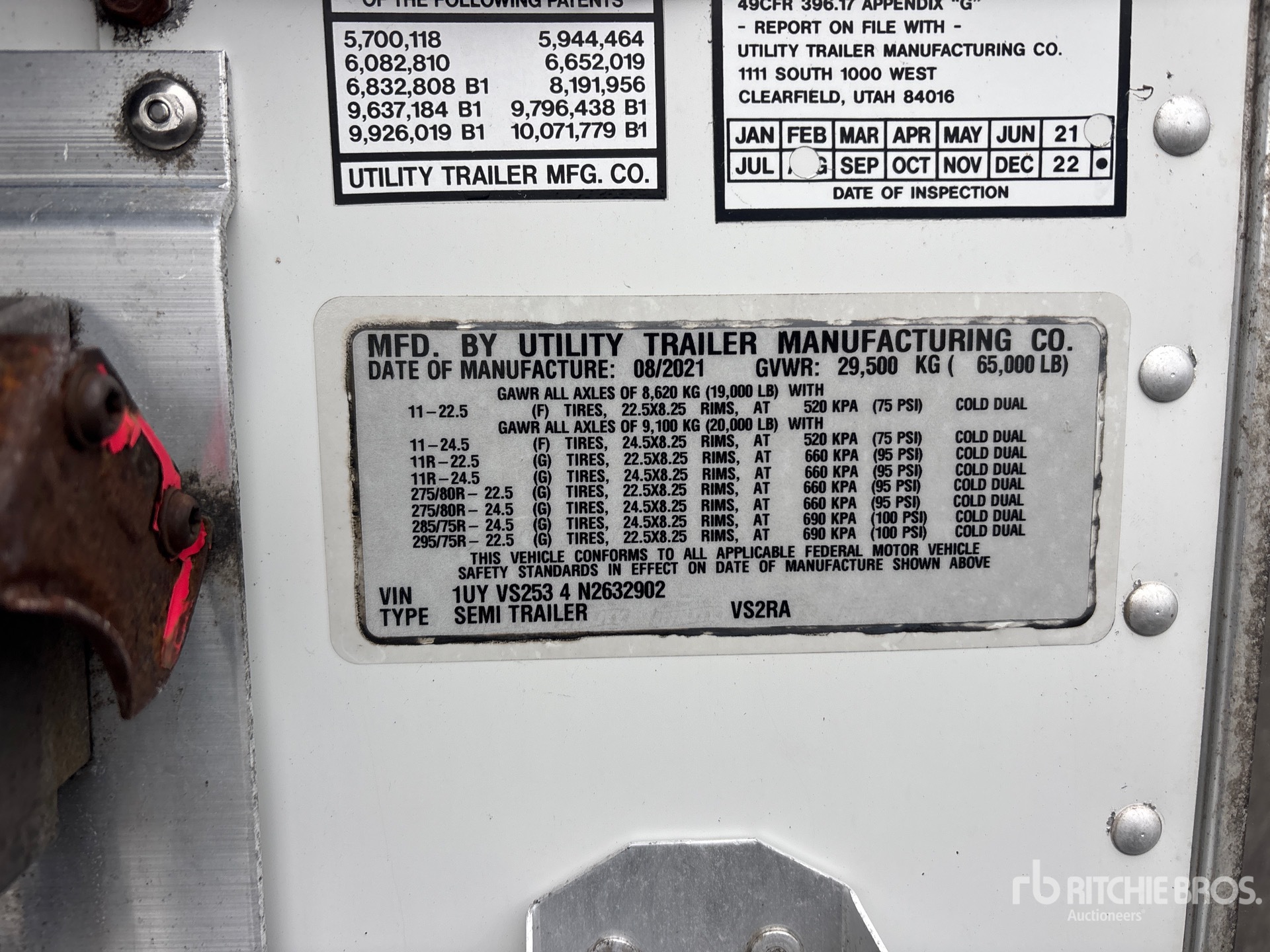 2022 Utility 53 FT X 102 IN T/A