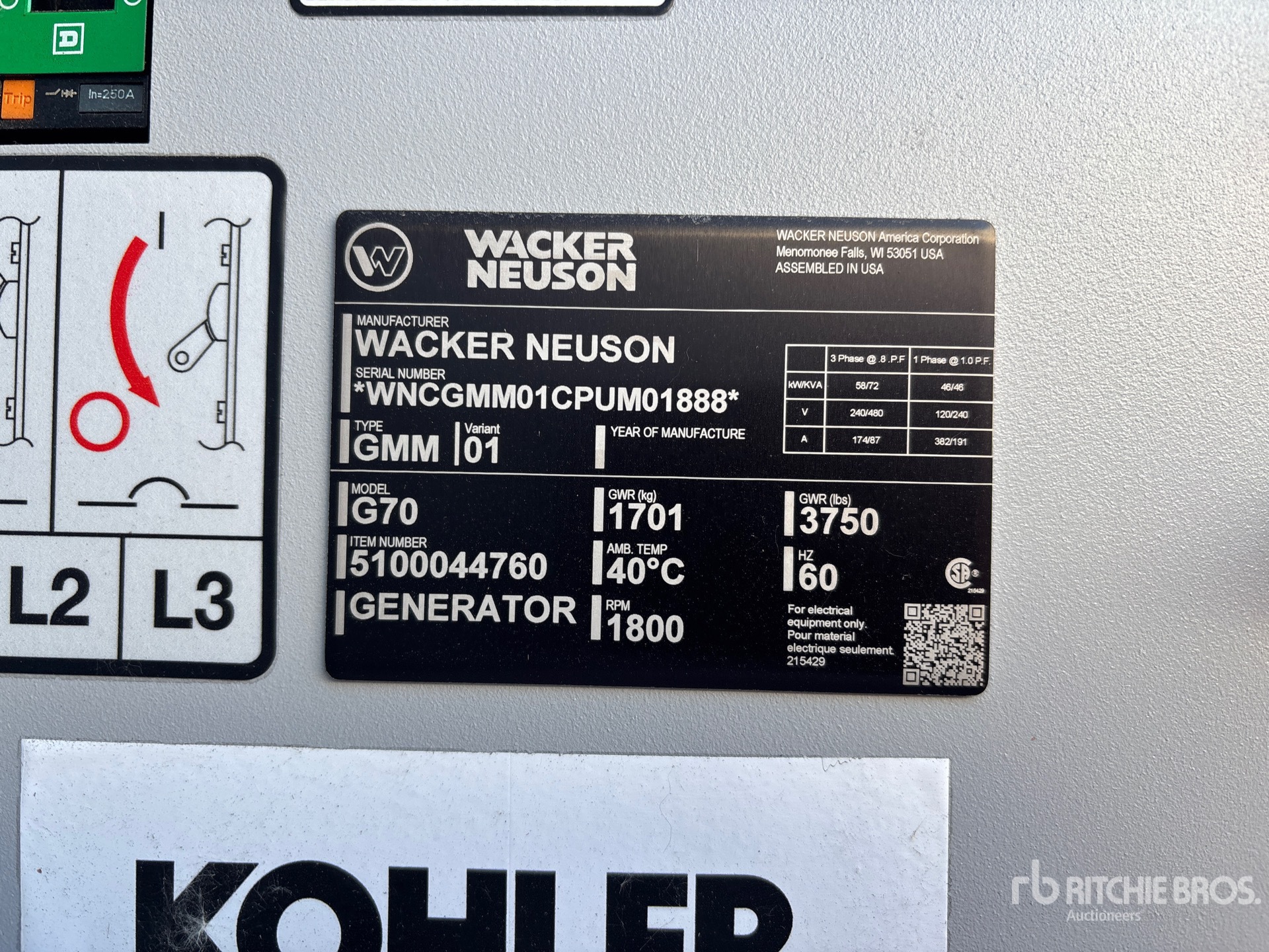 2023 Wacker Neuson G70