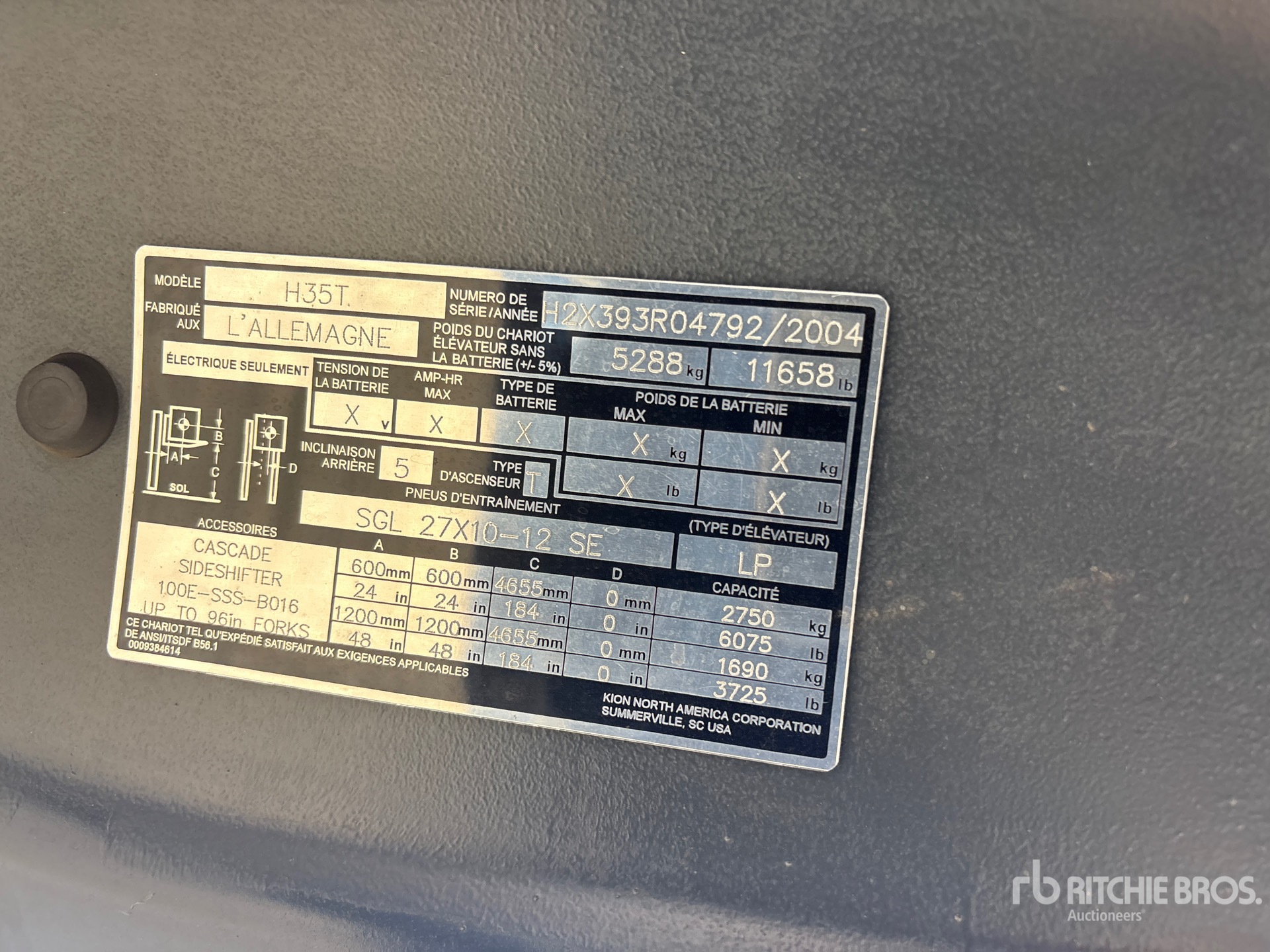 2004 Linde H35T