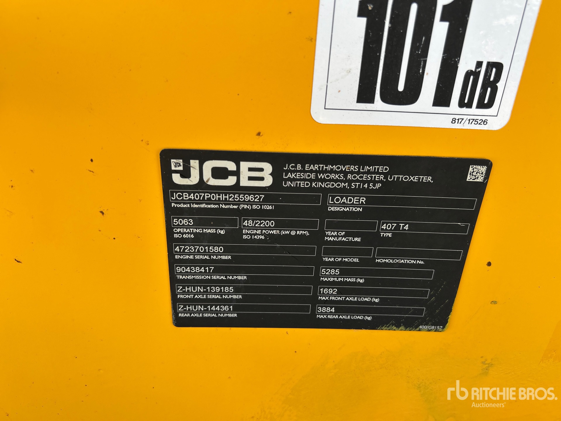 2017 JCB 407