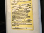 General Appearance with Motor Vehicle Safety Standards Label