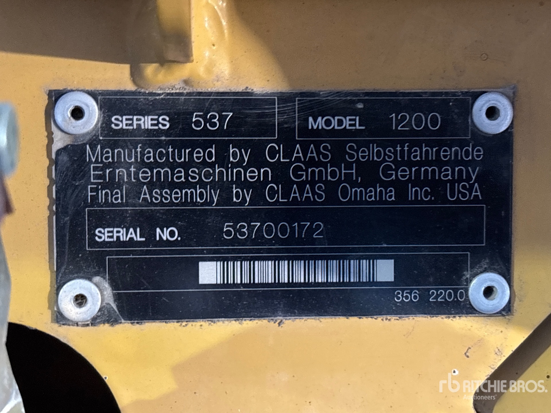 2014 Claas MAXFLO 1200