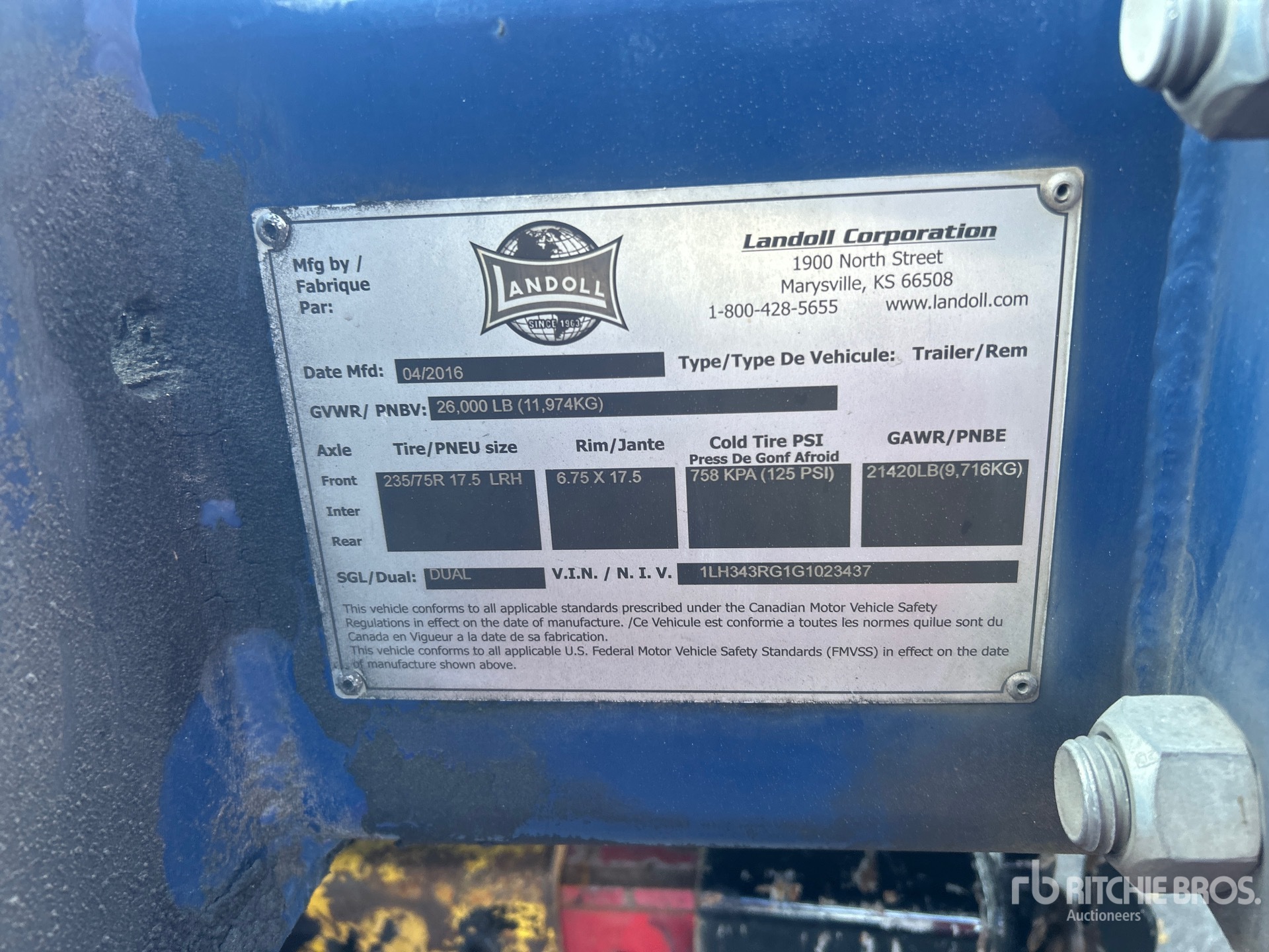 2016 Landoll 26000 lb 42 ft S/A