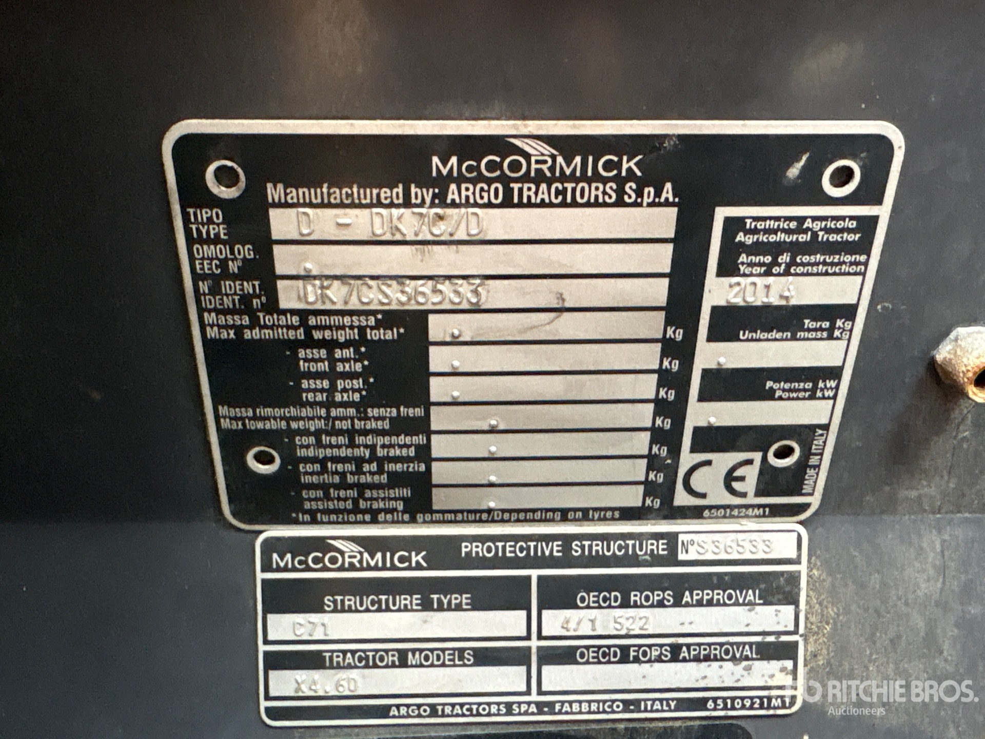 2018 Mccormick X4.60
