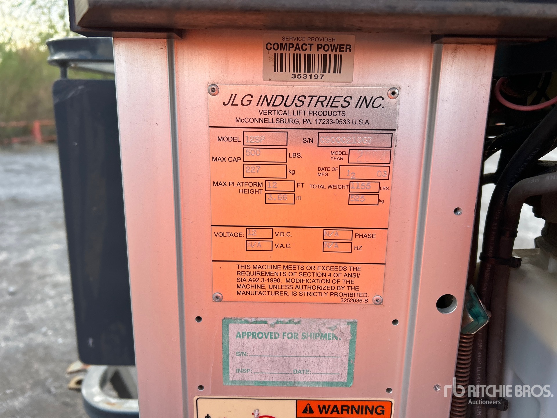 2004 JLG 12SP