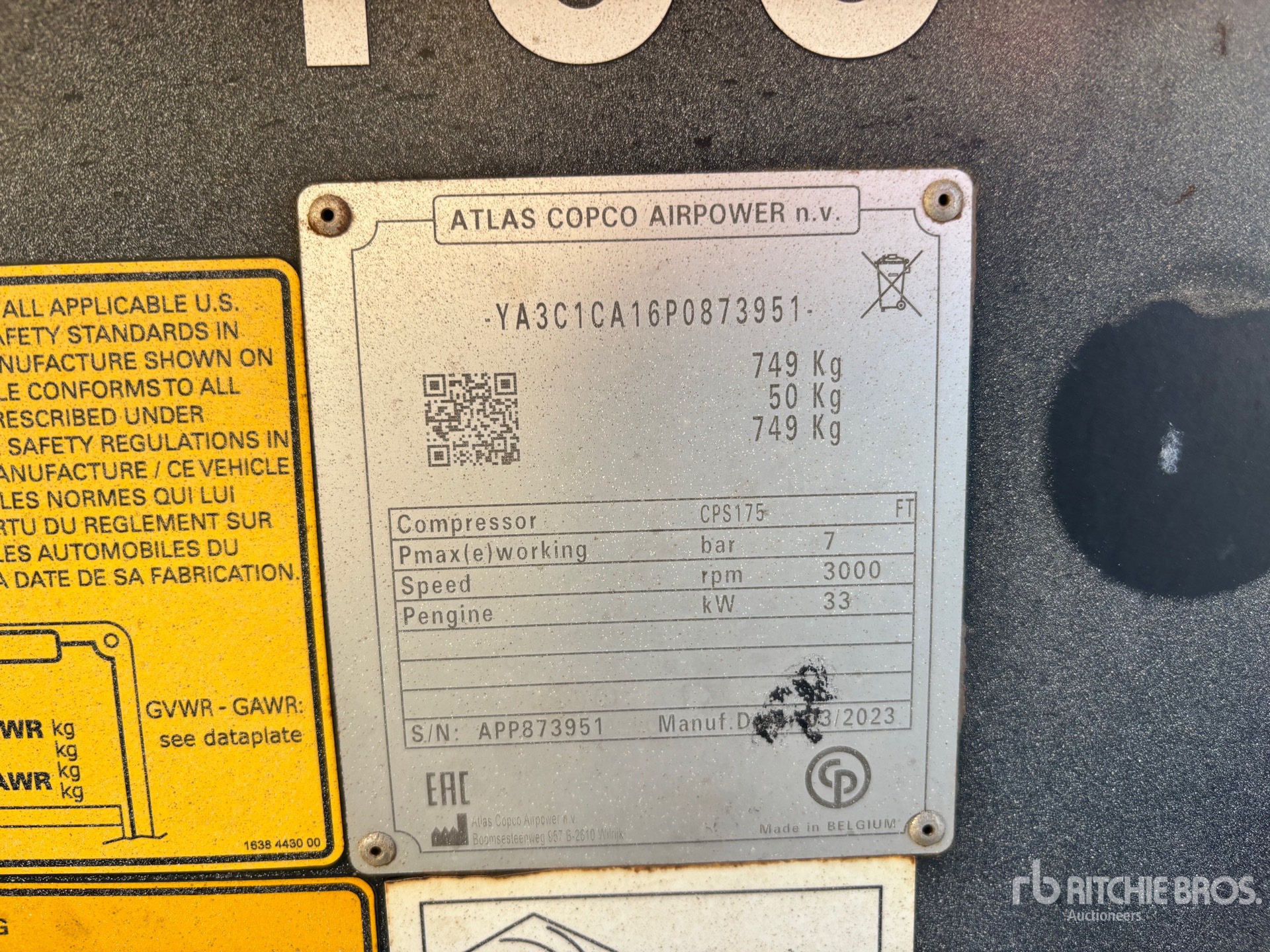 2023 Atlas Copco CPS175