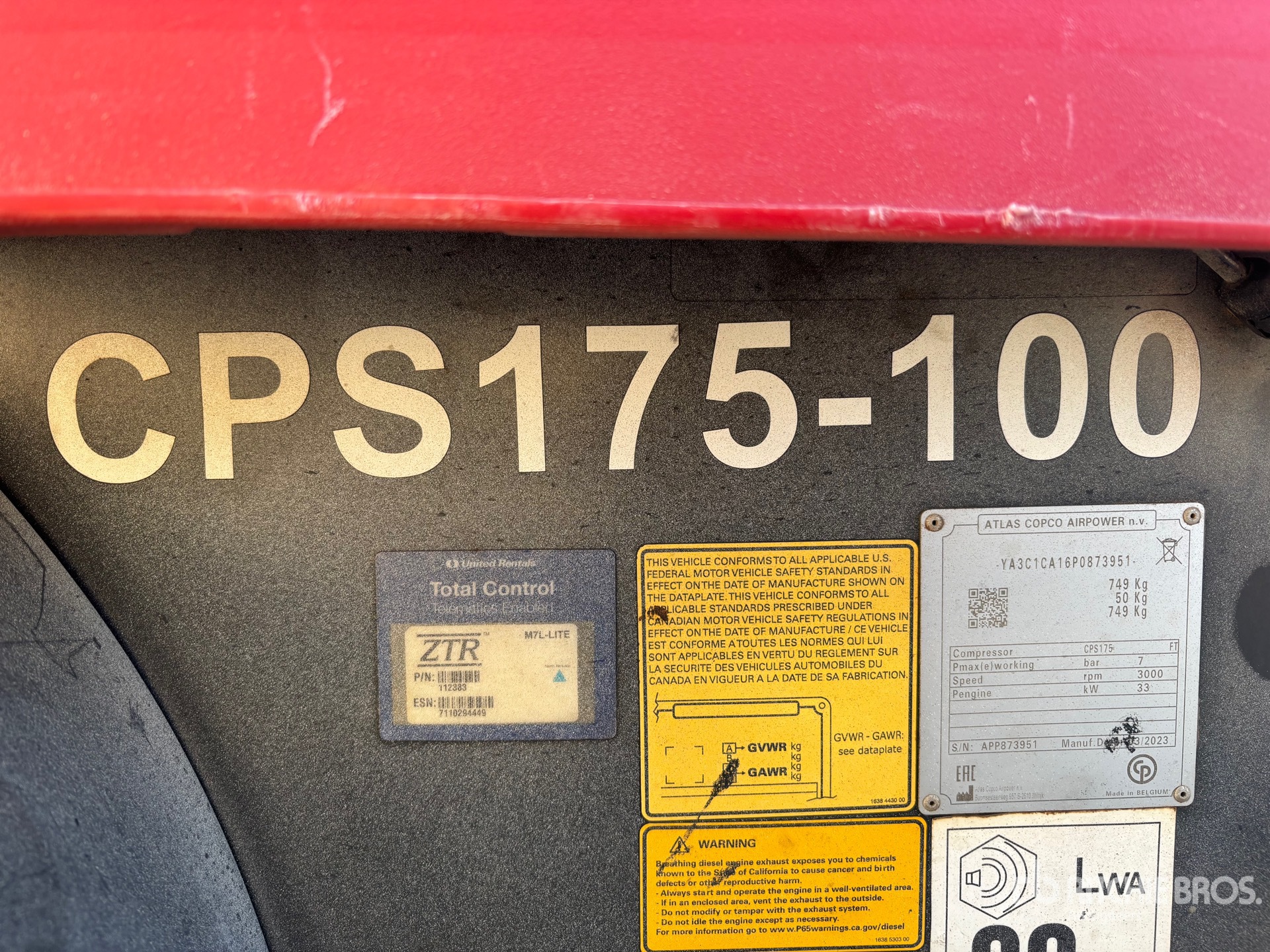 2023 Atlas Copco CPS175