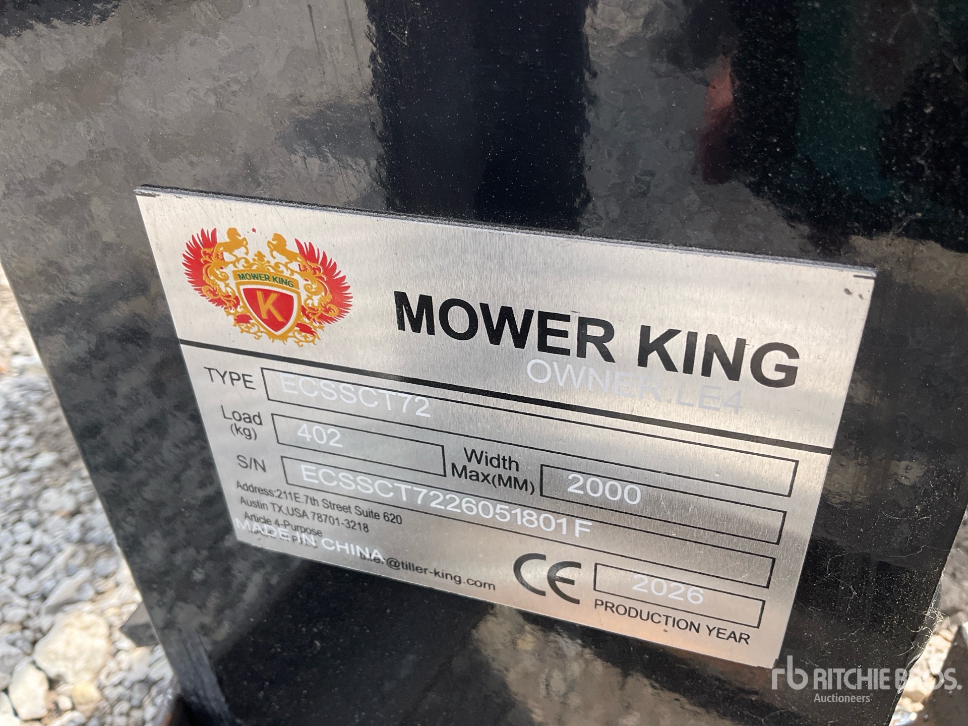 2026 Mower King ECSSCT72