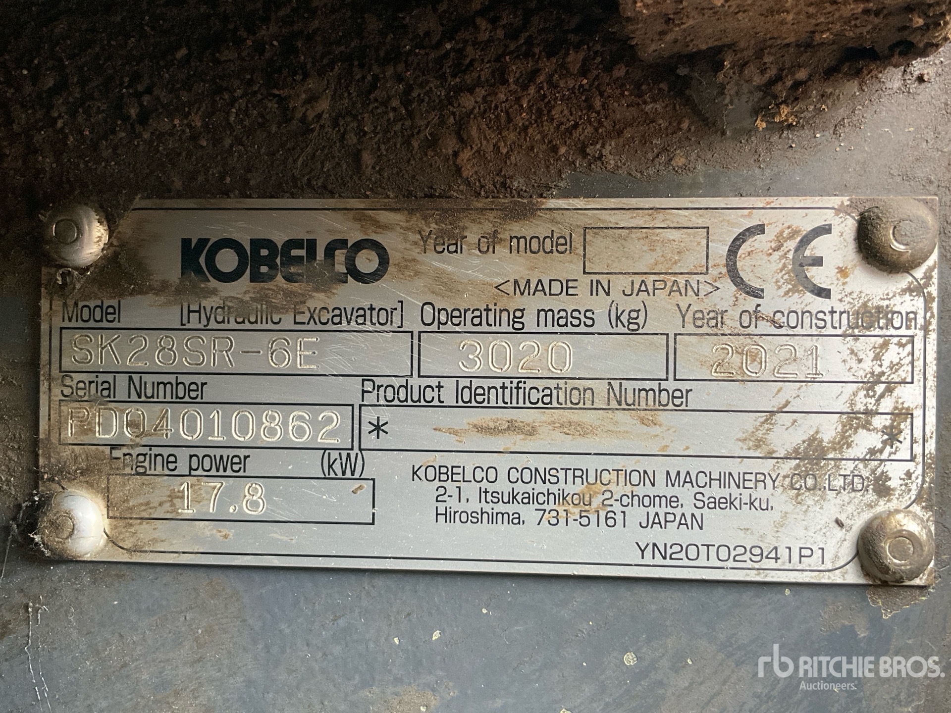 2021 Kobelco SK28SR-6E