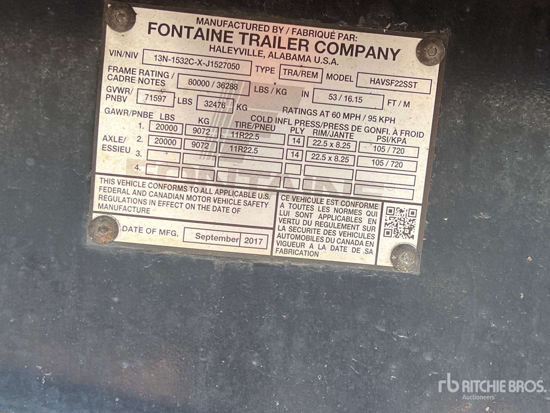 2018 Fontaine 53 FT T/A