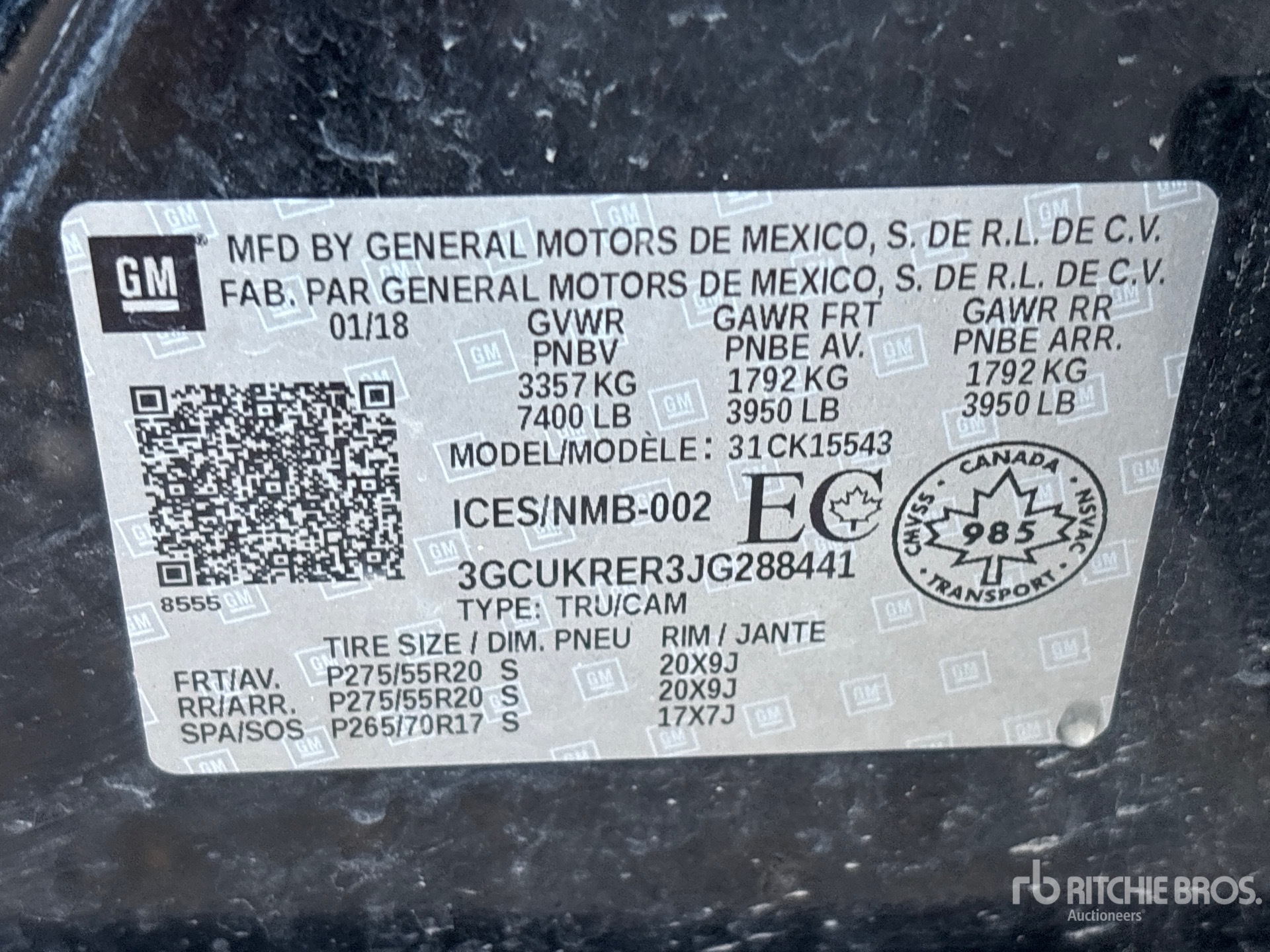 2018 Chevrolet SILVERADO 1500