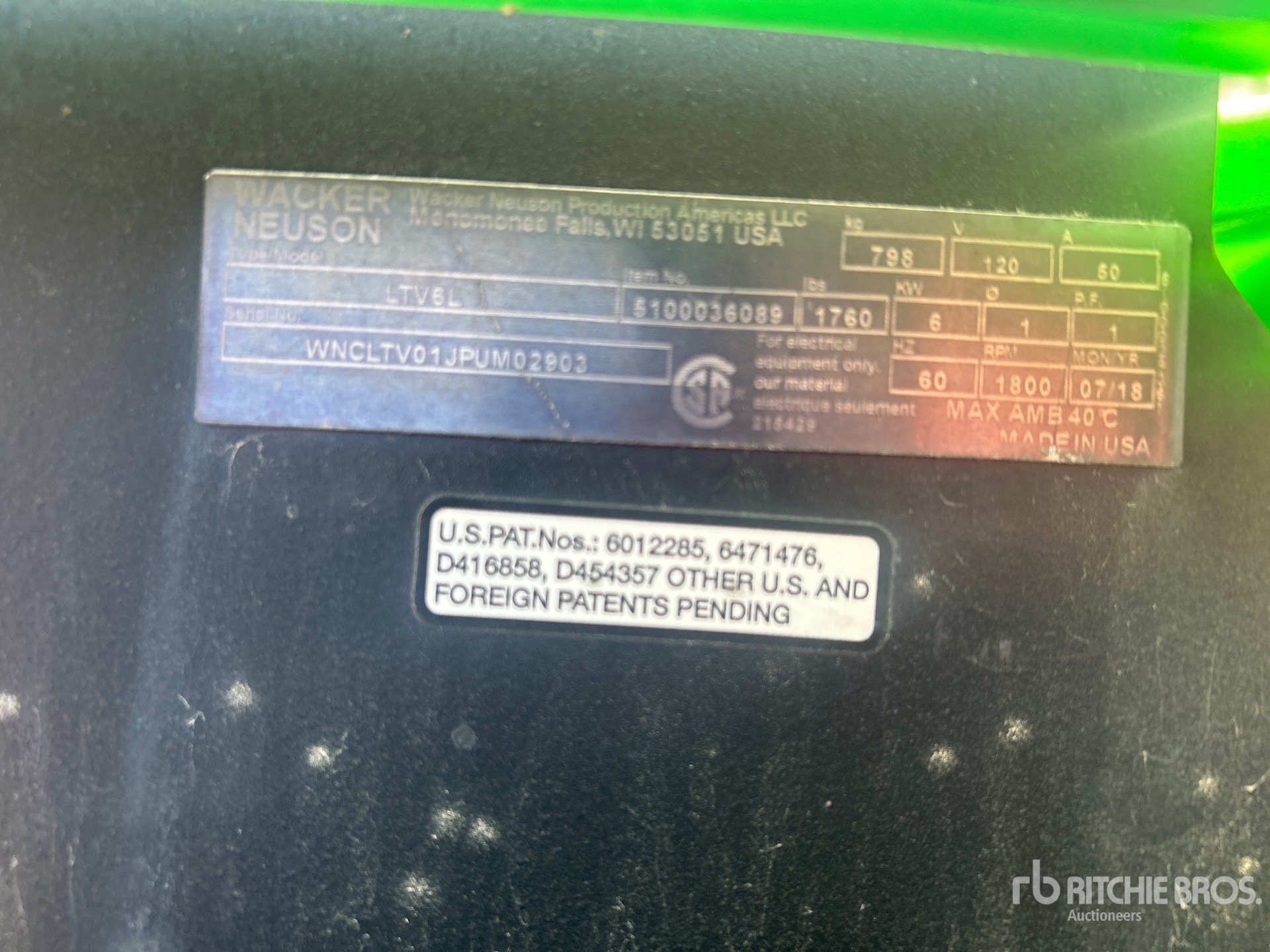 2018 Wacker Neuson LTV6L