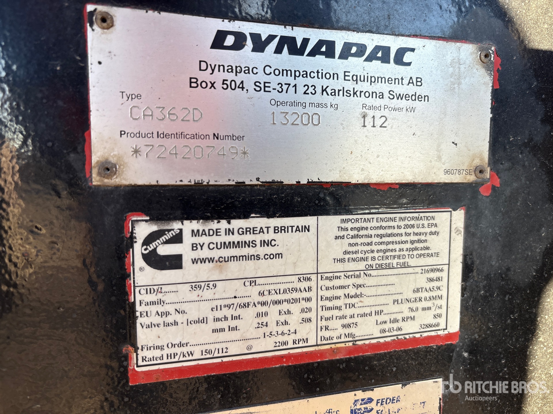 2007 Dynapac CA362D