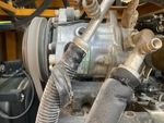 Engine with A/C Compressor