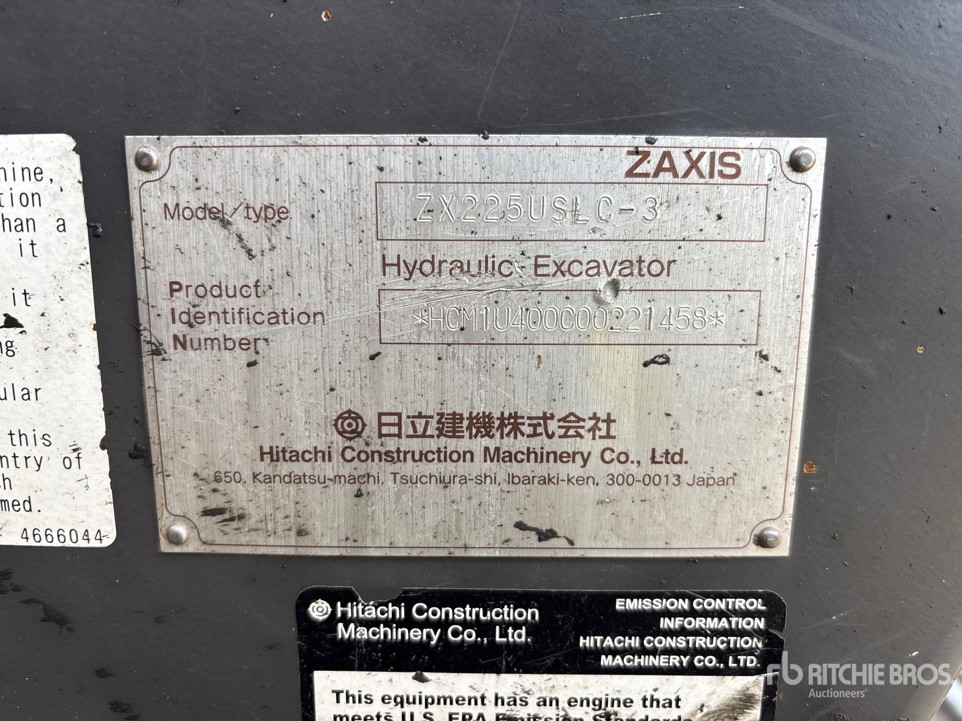 2013 Hitachi ZX225USLC-3