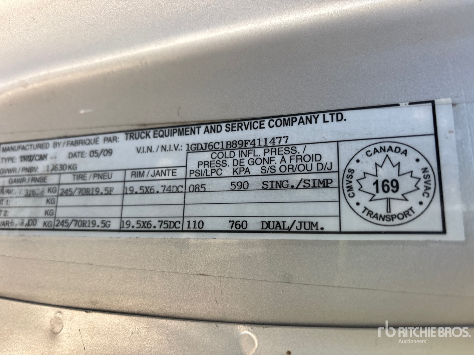 2009 GMC C6500