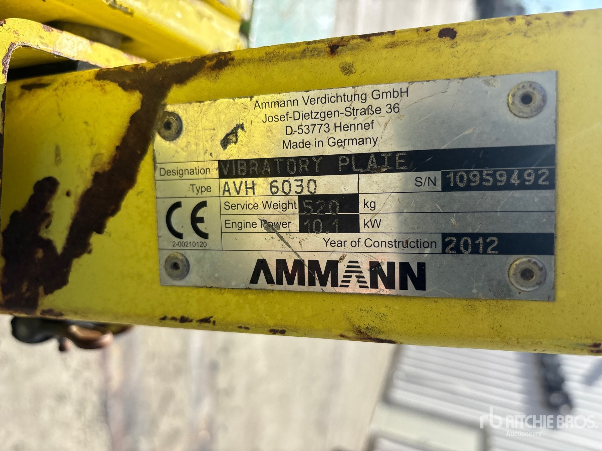 2012 Ammann AVH6030