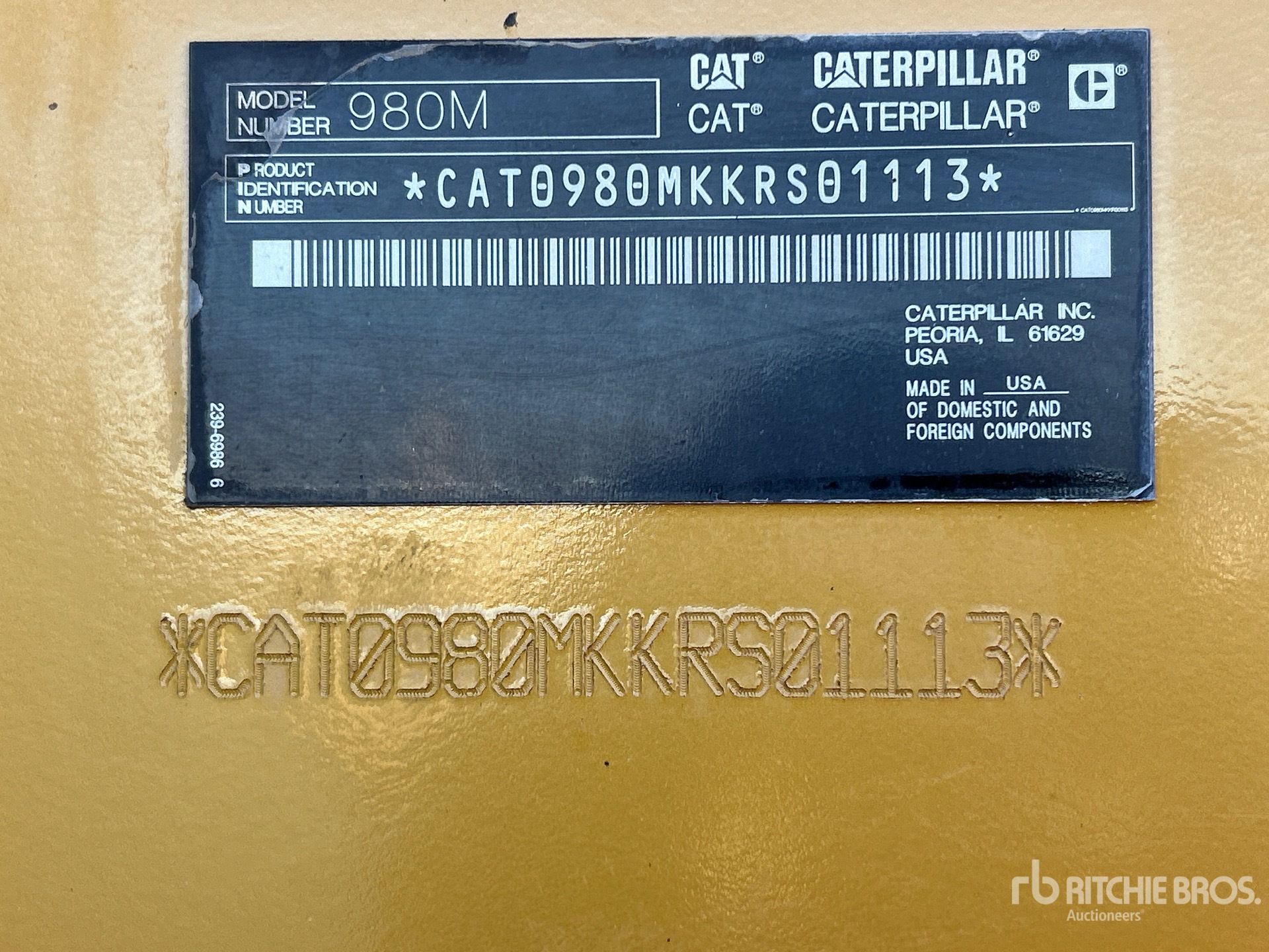 2016 Caterpillar 980M