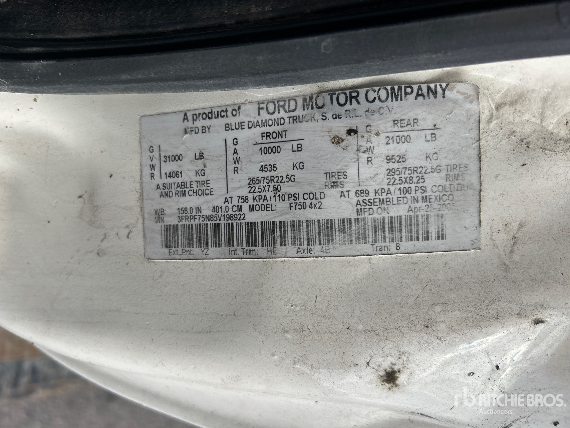 2005 Ford F-750