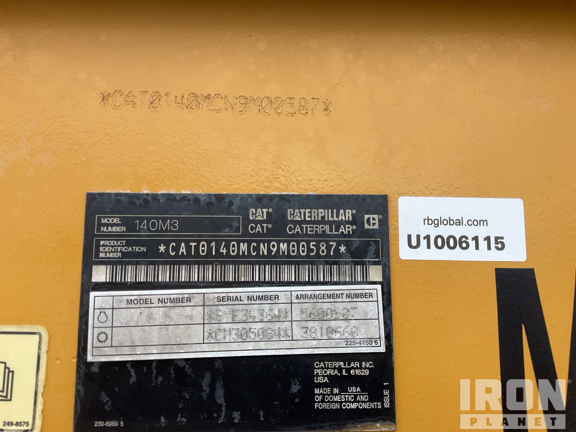 2019 Caterpillar 140M3