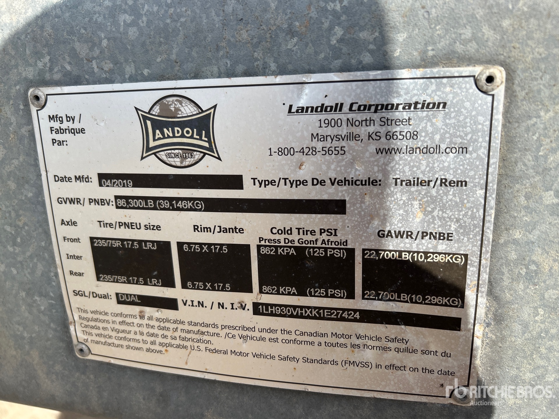 2019 Landoll 930E