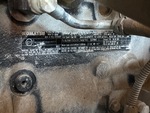 Engine with Emission Label