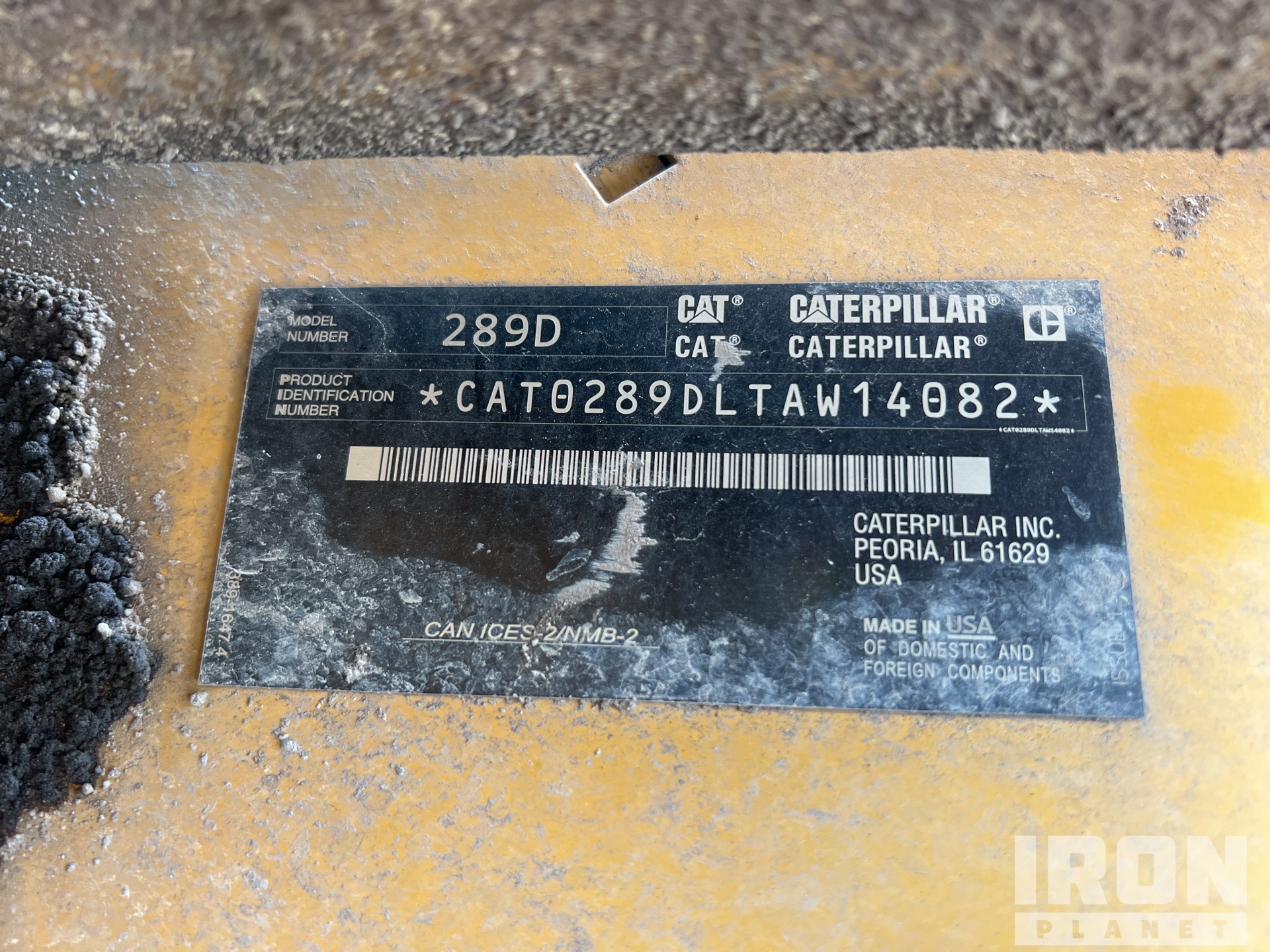 2019 Caterpillar 289D