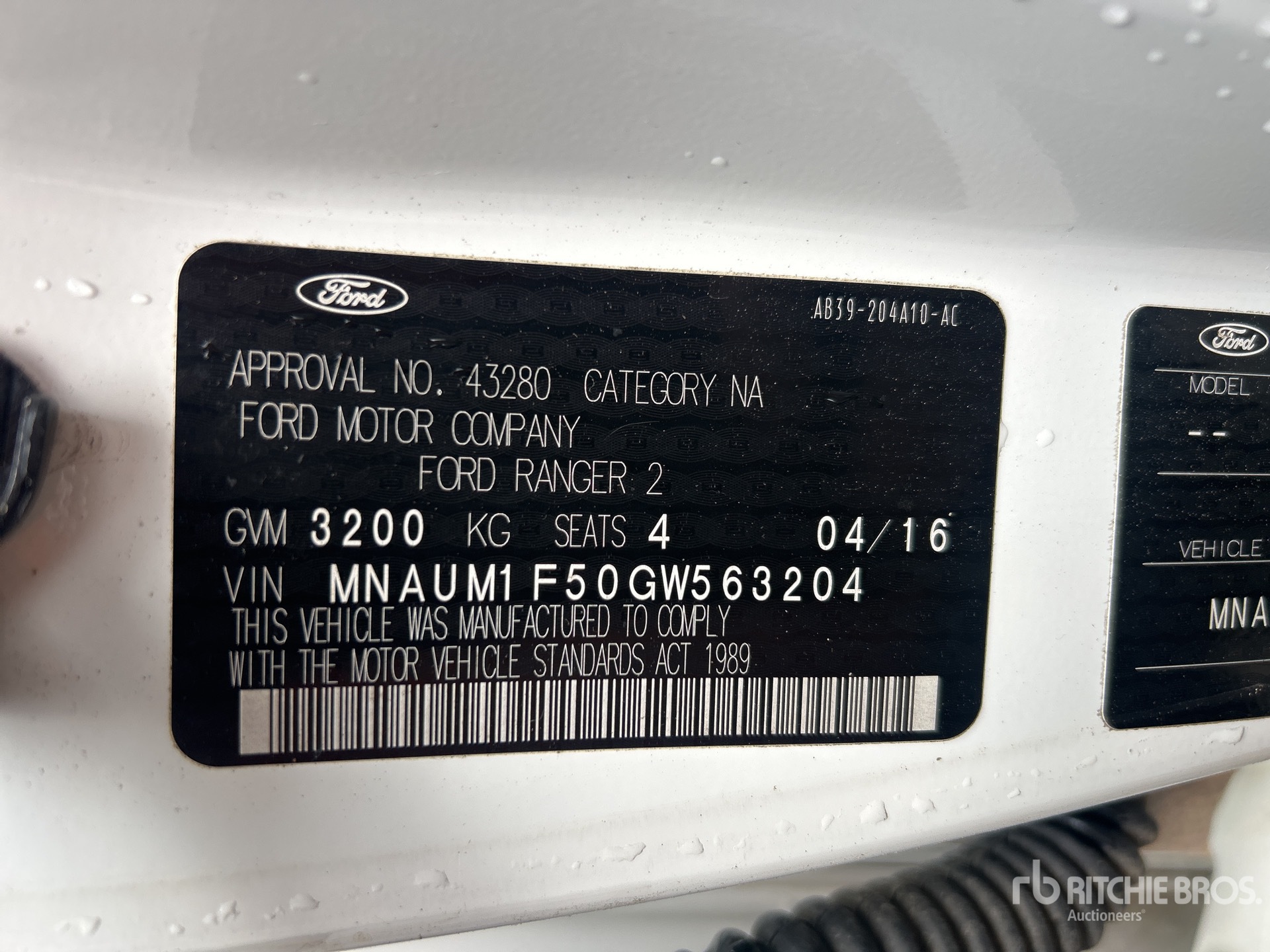 2016 Ford RANGER