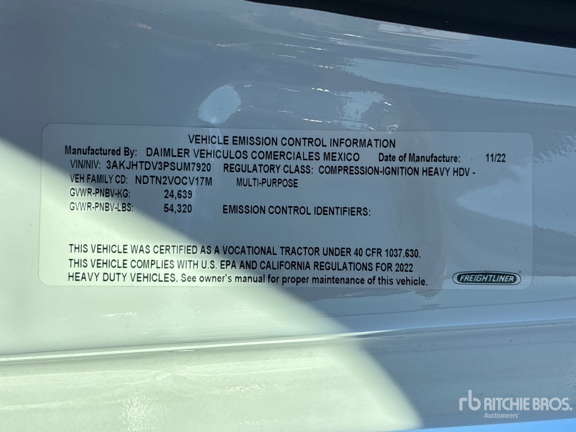 2023 Freightliner CASCADIA 116