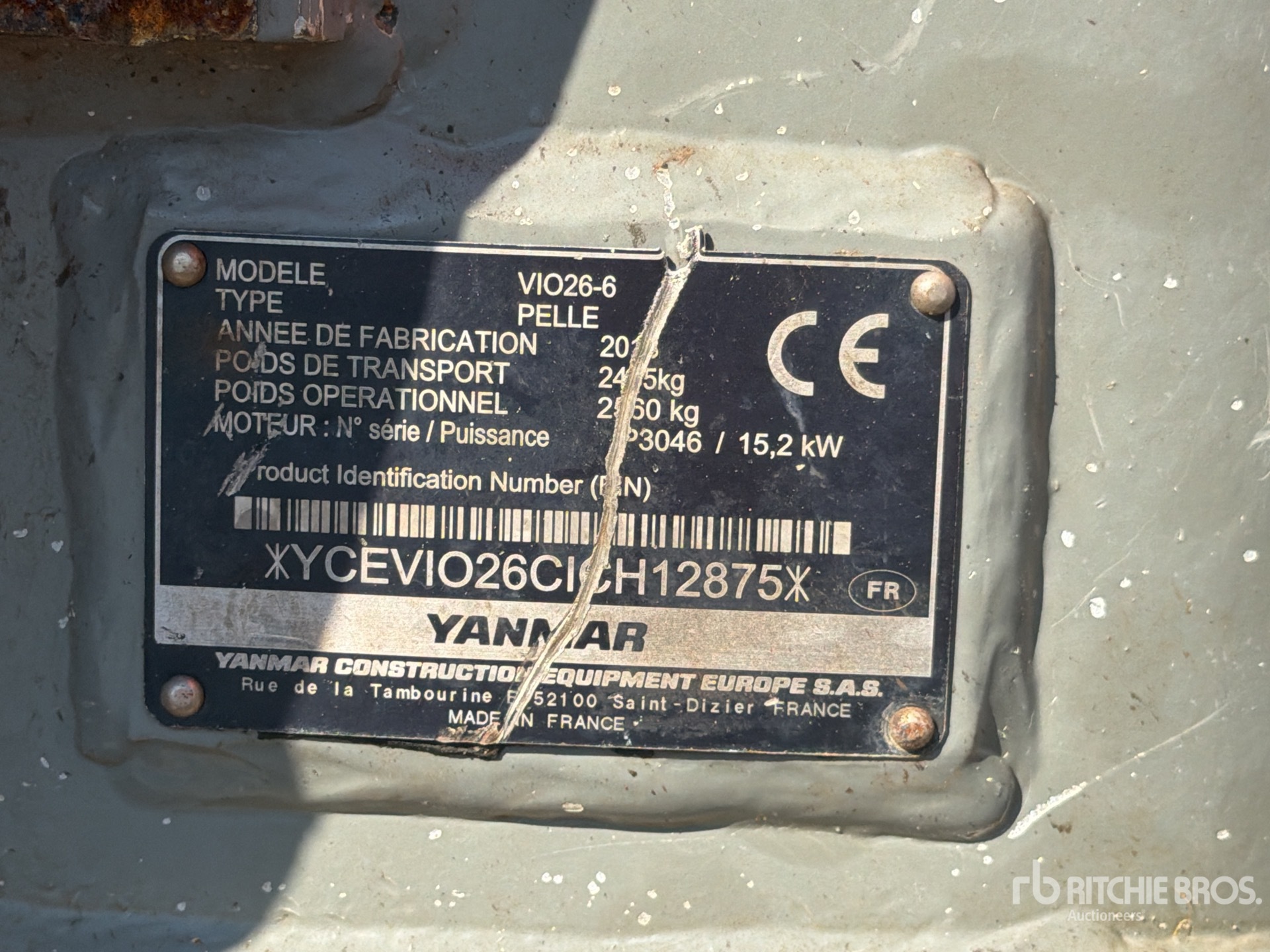 2018 Yanmar VIO26-6