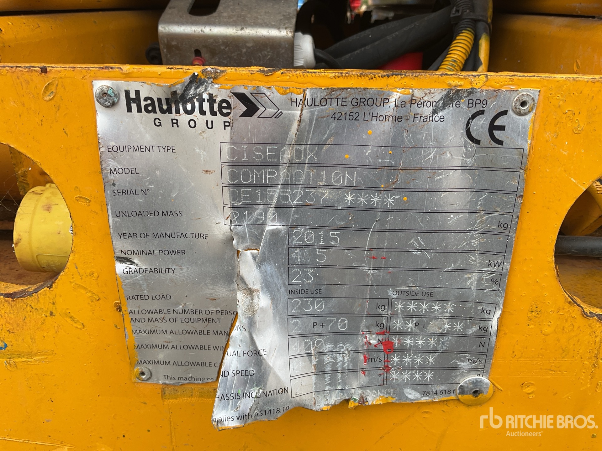 2015 Haulotte COMPACT 10N