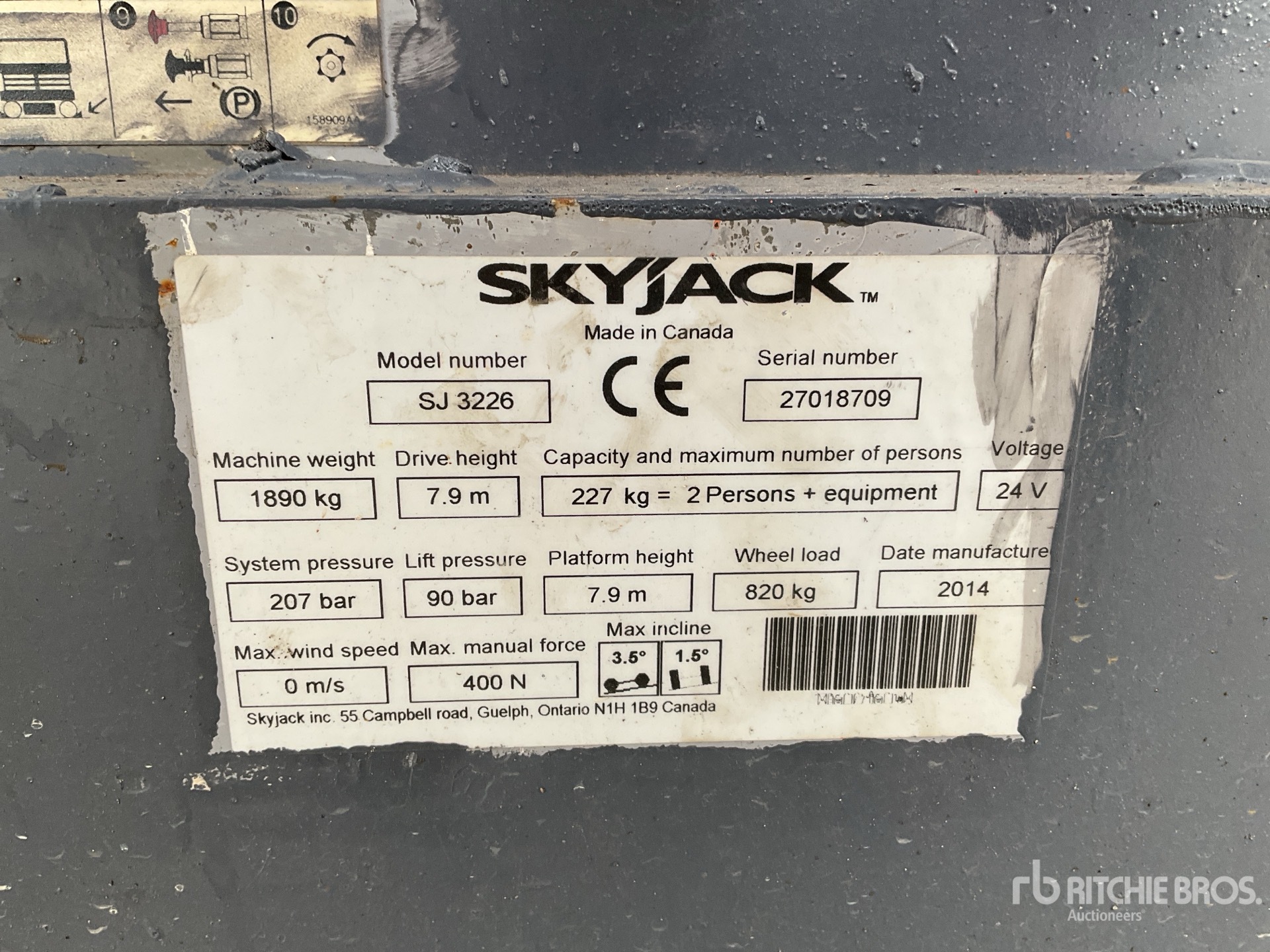 2014 Skyjack SJ3226