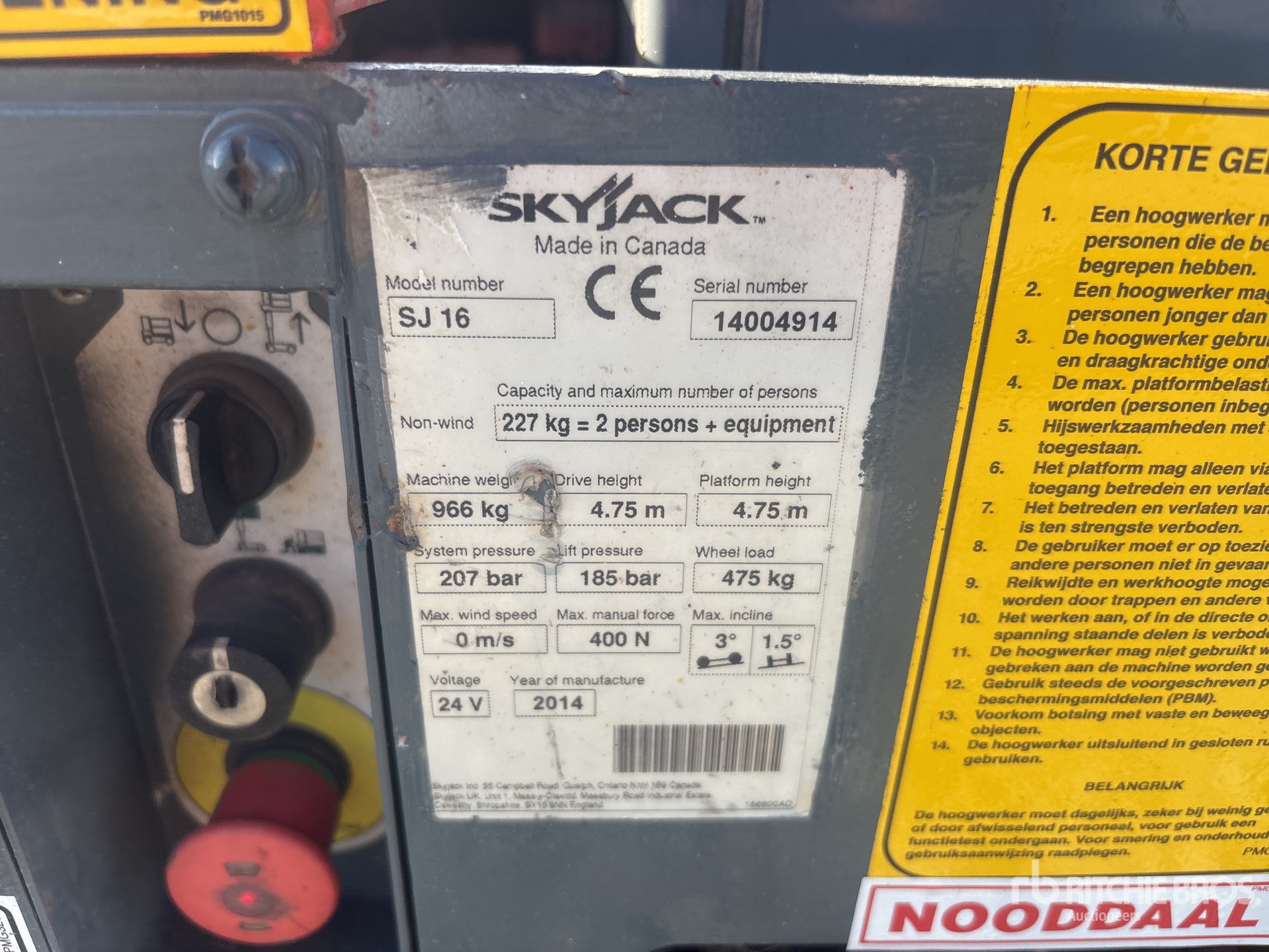 2014 Skyjack SJ16