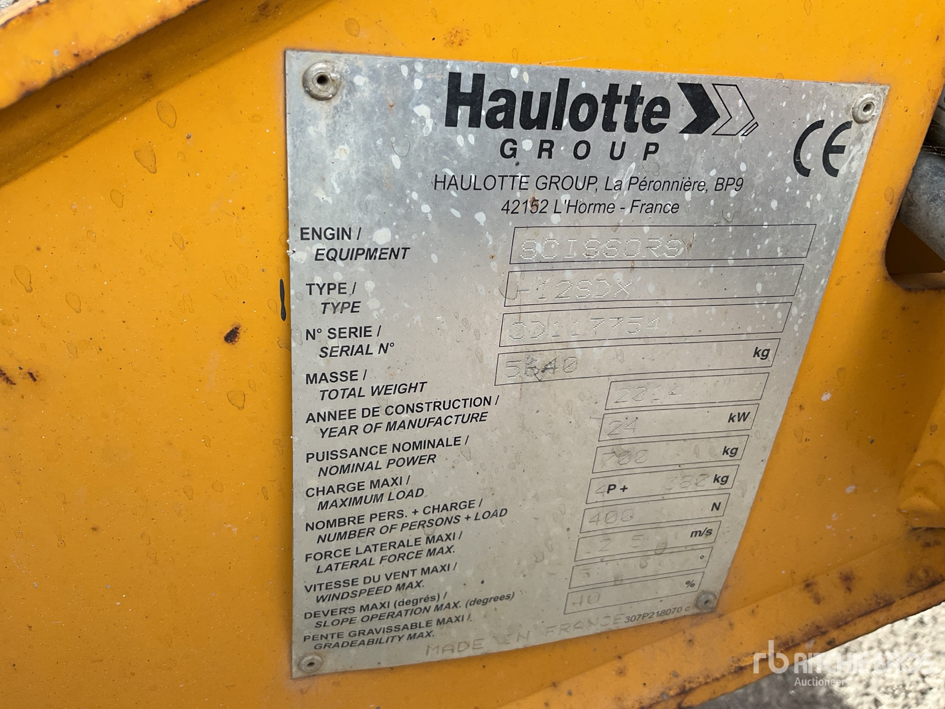 2014 Haulotte H12SDX