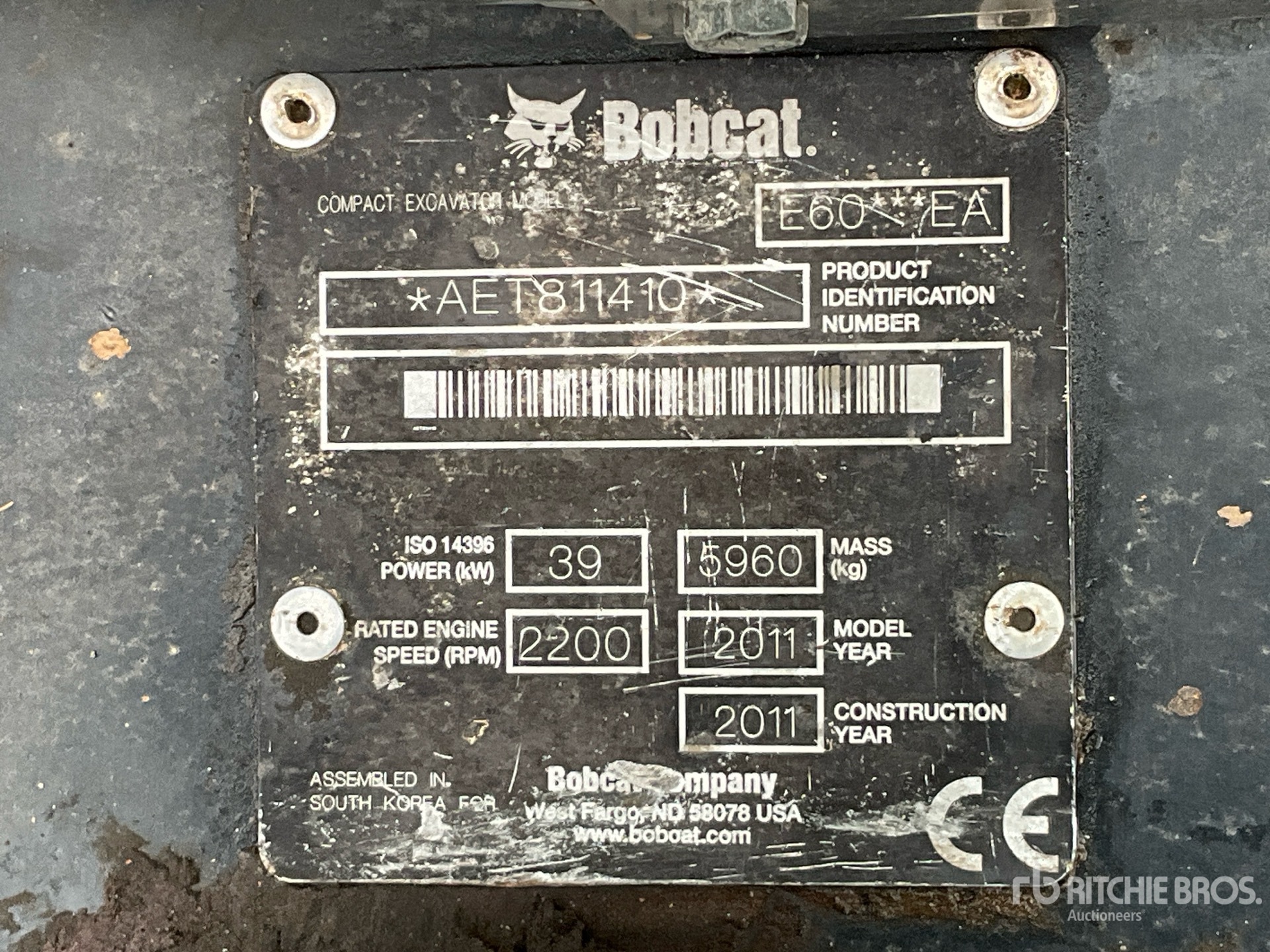 2011 Bobcat E60