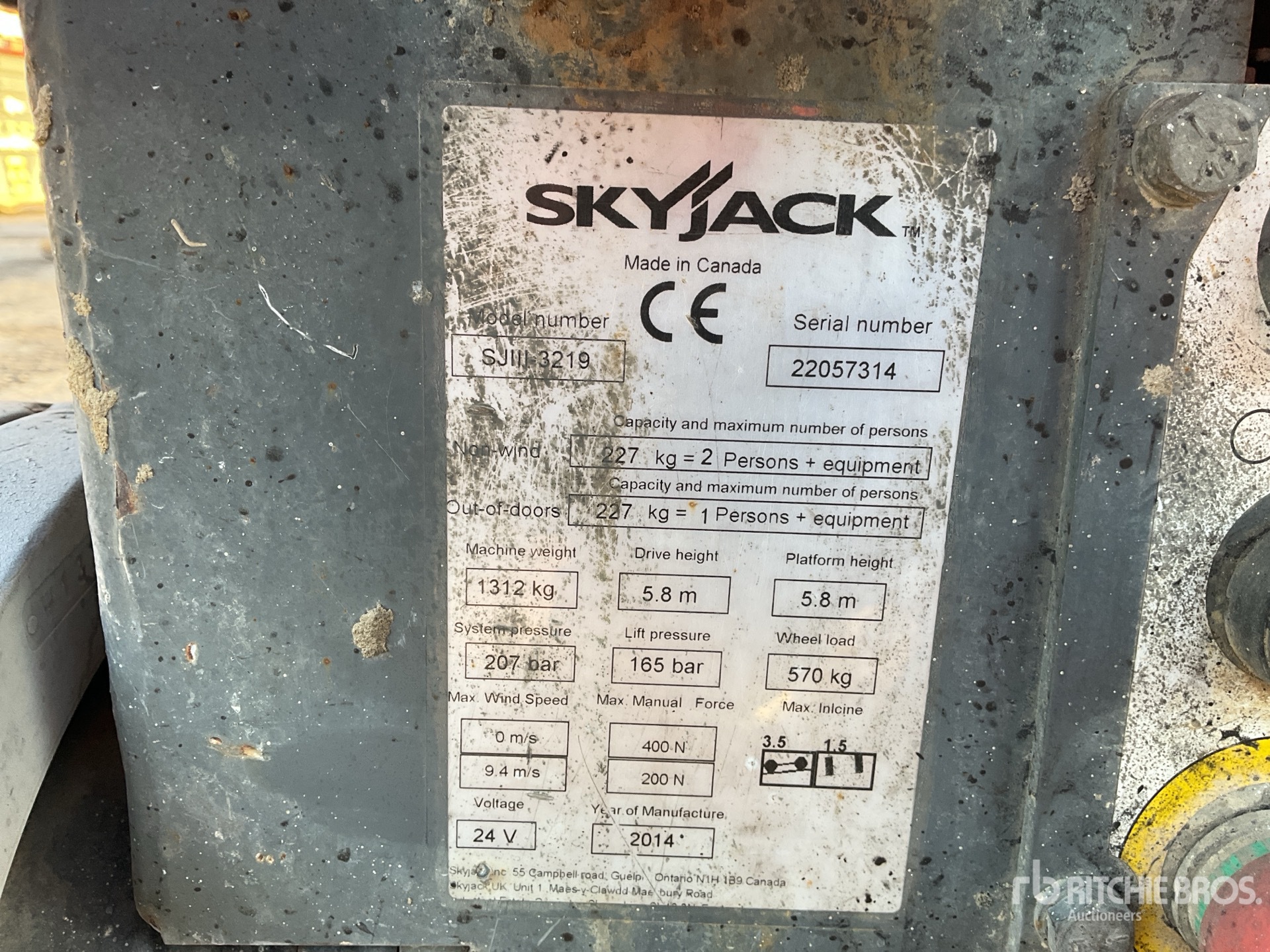 2014 Skyjack SJ 3219