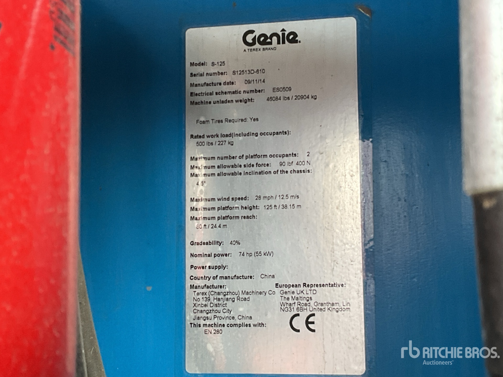 2014 Genie S125