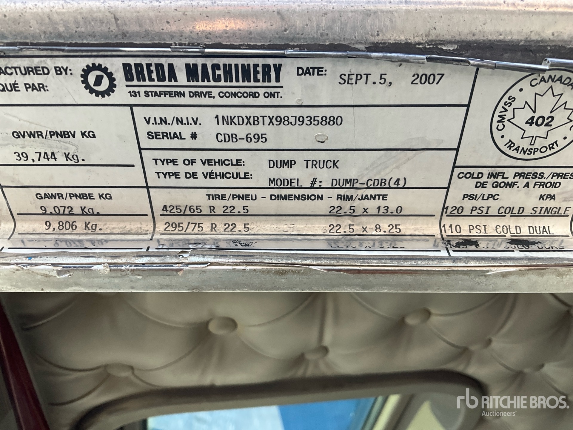 2008 Kenworth T800