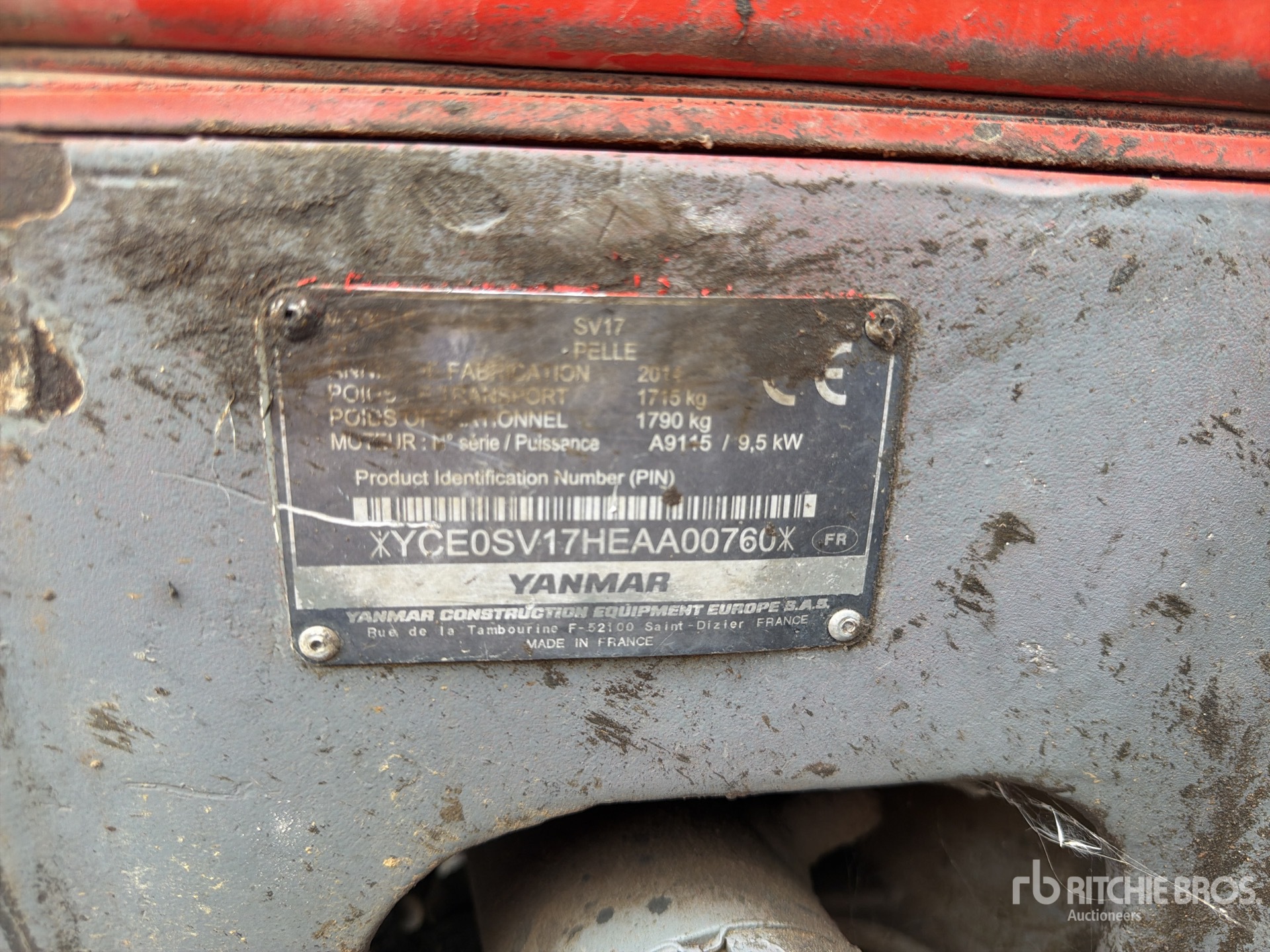 2014 Yanmar SV17