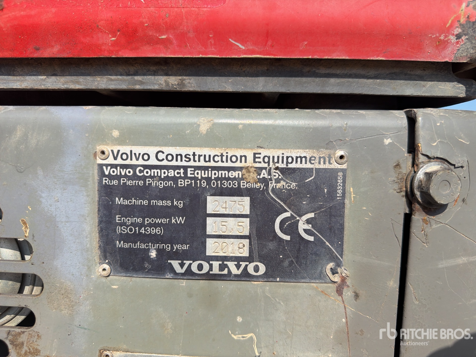 2018 Volvo ECR25D