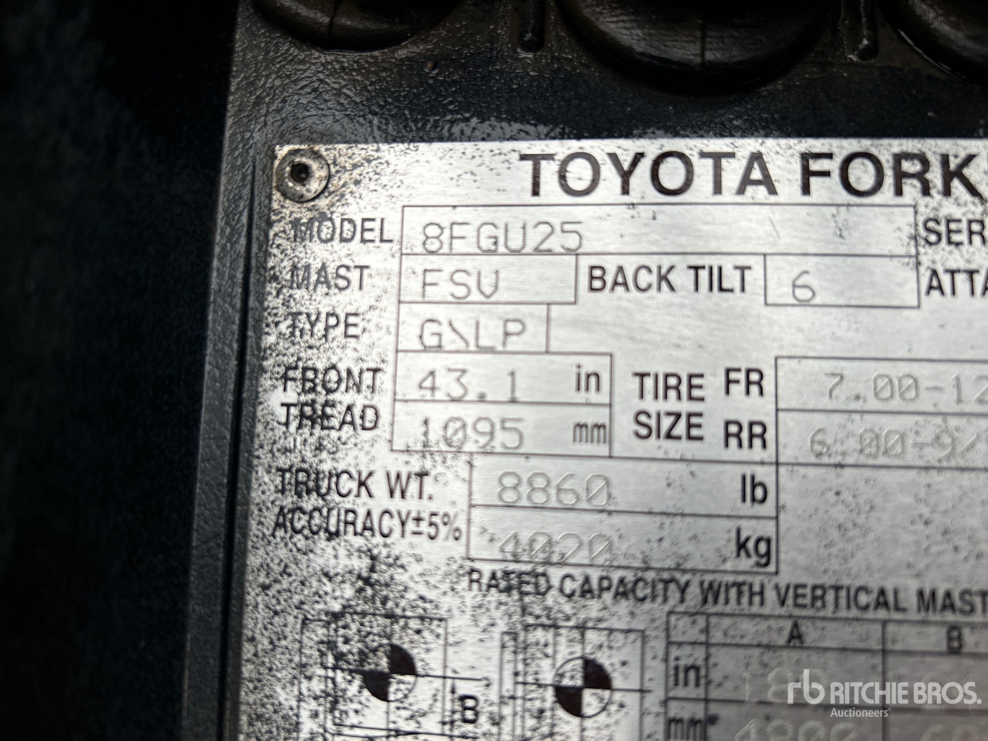 2014 Toyota 8FGU25