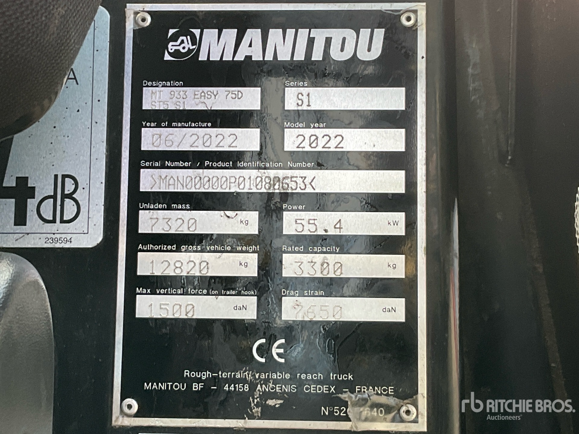 2022 Manitou MT933